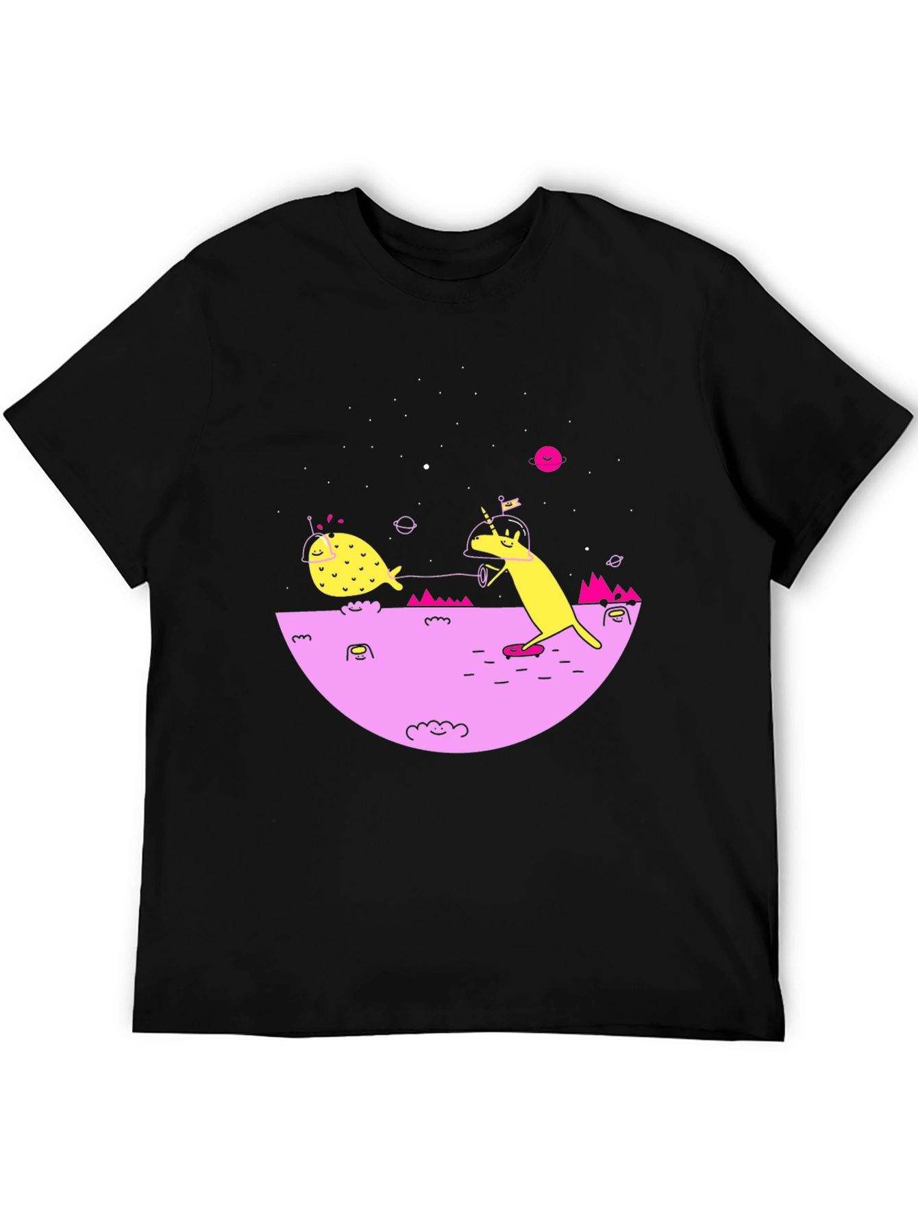 Cosmic Unicorn Black Graphic Tee