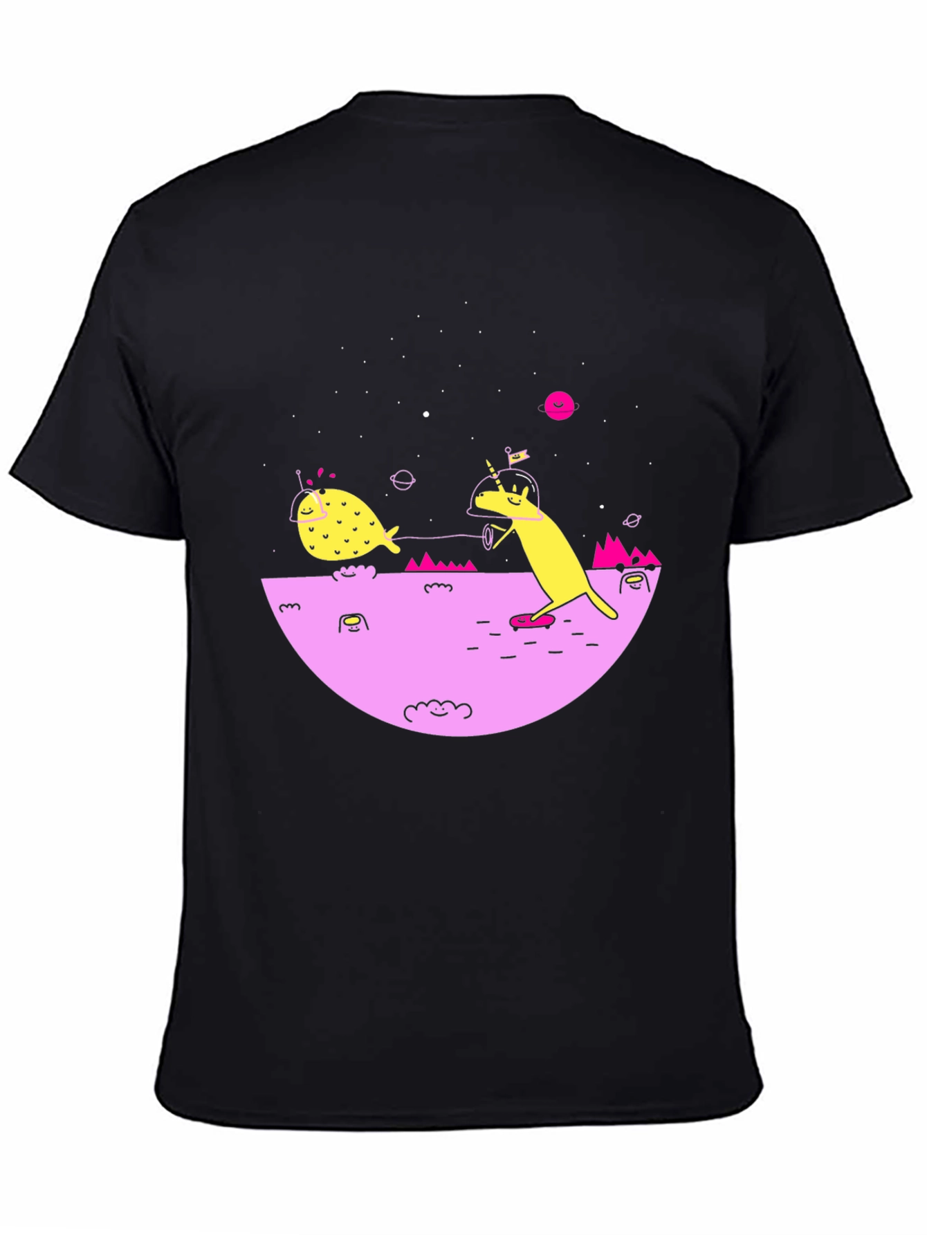 Cosmic Unicorn Black Graphic Tee