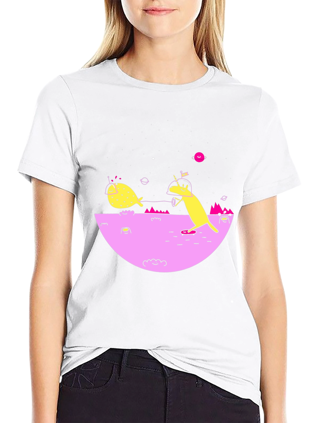 Cosmic Unicorn Black Graphic Tee