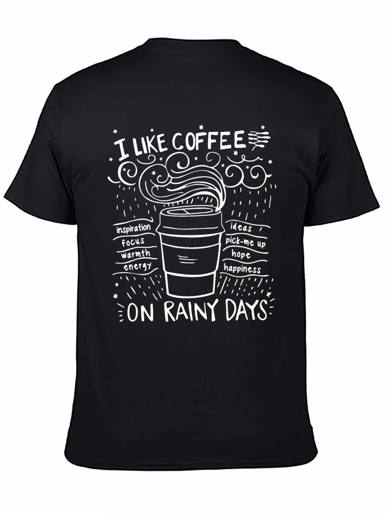 Coffee Lover Graphic Tee - Rainy Day Vibes