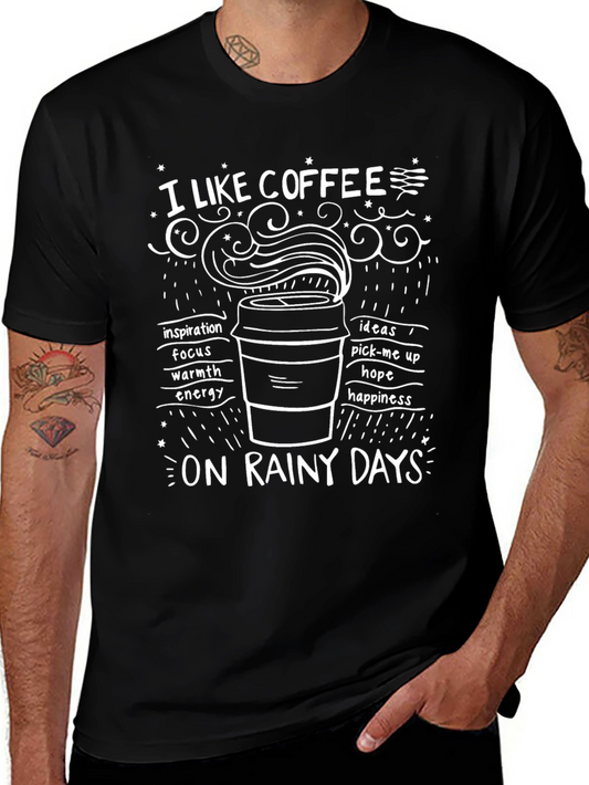 Coffee Lover Graphic Tee - Rainy Day Vibes