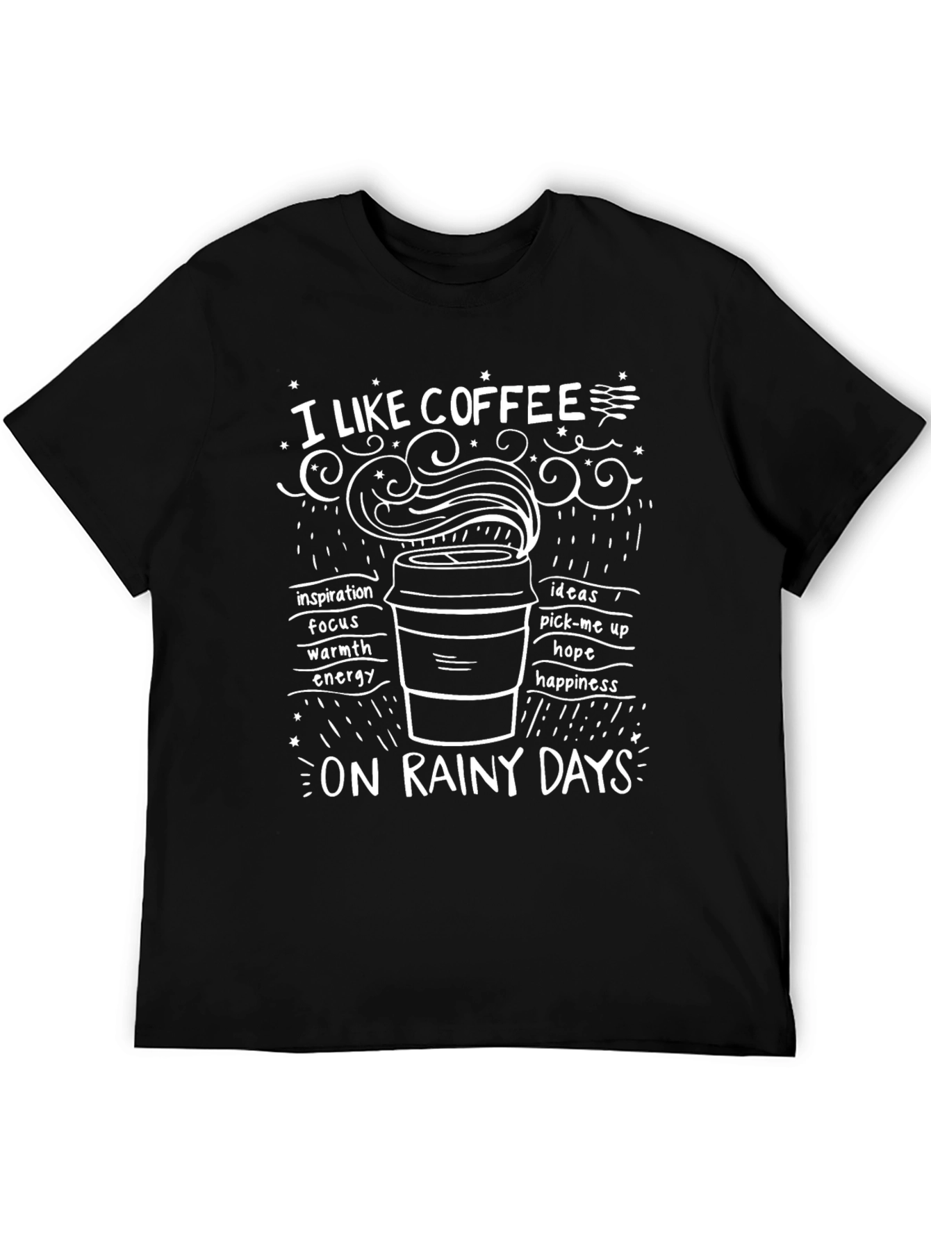 Coffee Lover Graphic Tee - Rainy Day Vibes