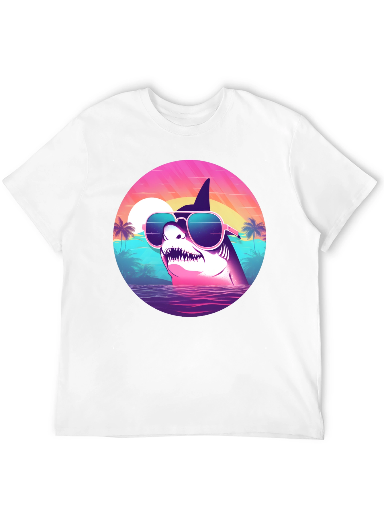 Shark Sunglasses Retro T-Shirt