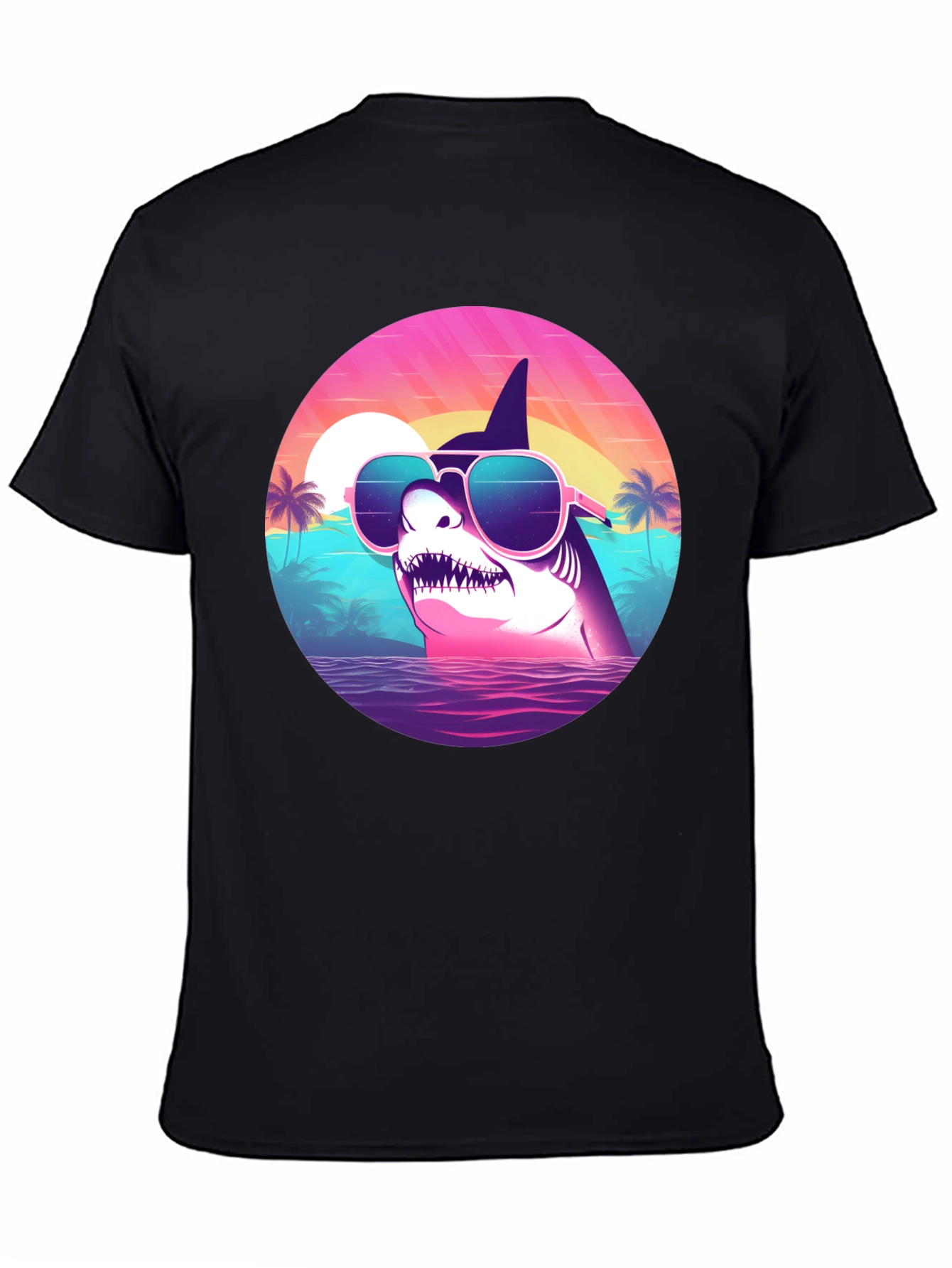 Shark Sunglasses Retro T-Shirt