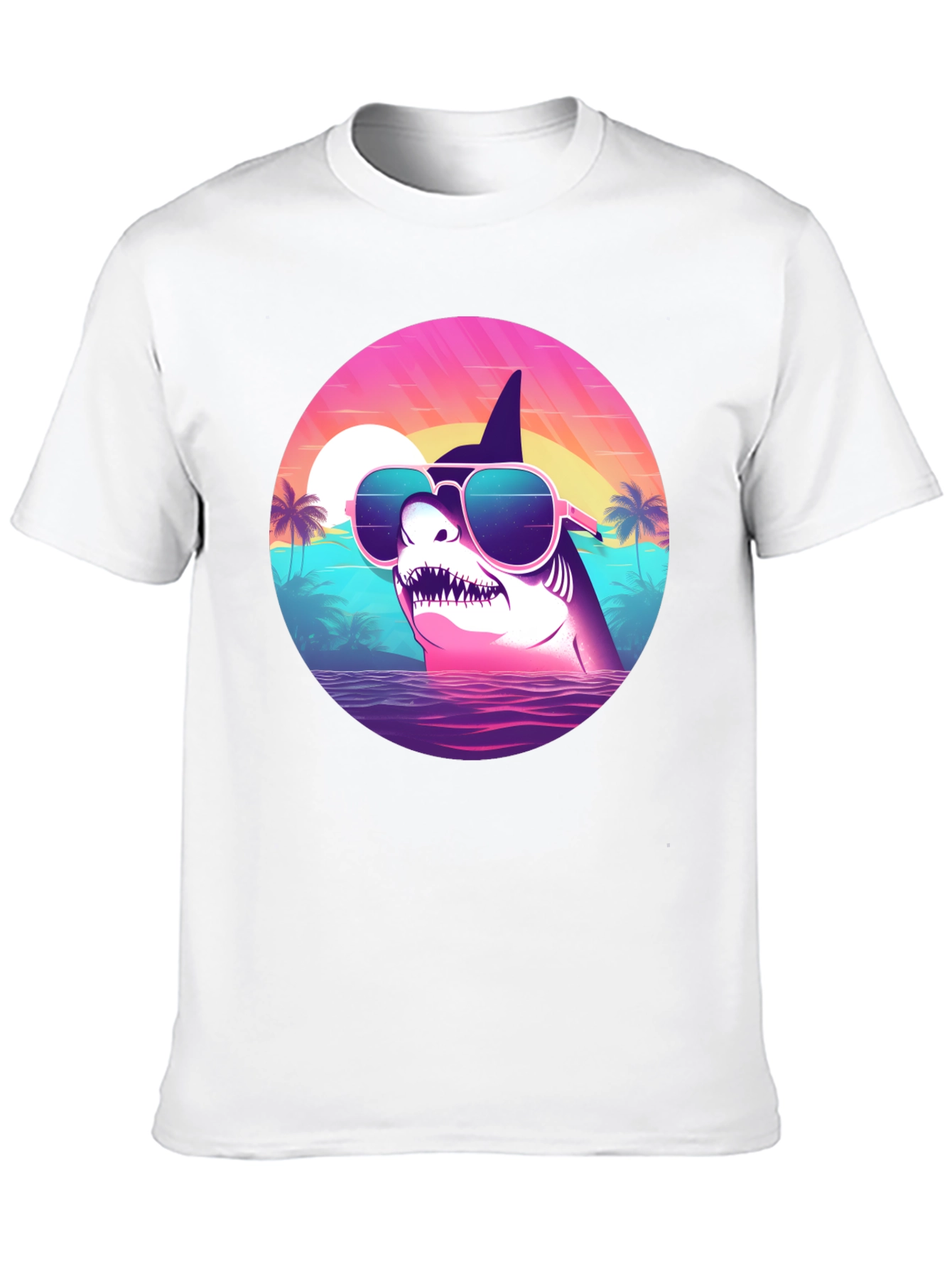 Shark Sunglasses Retro T-Shirt