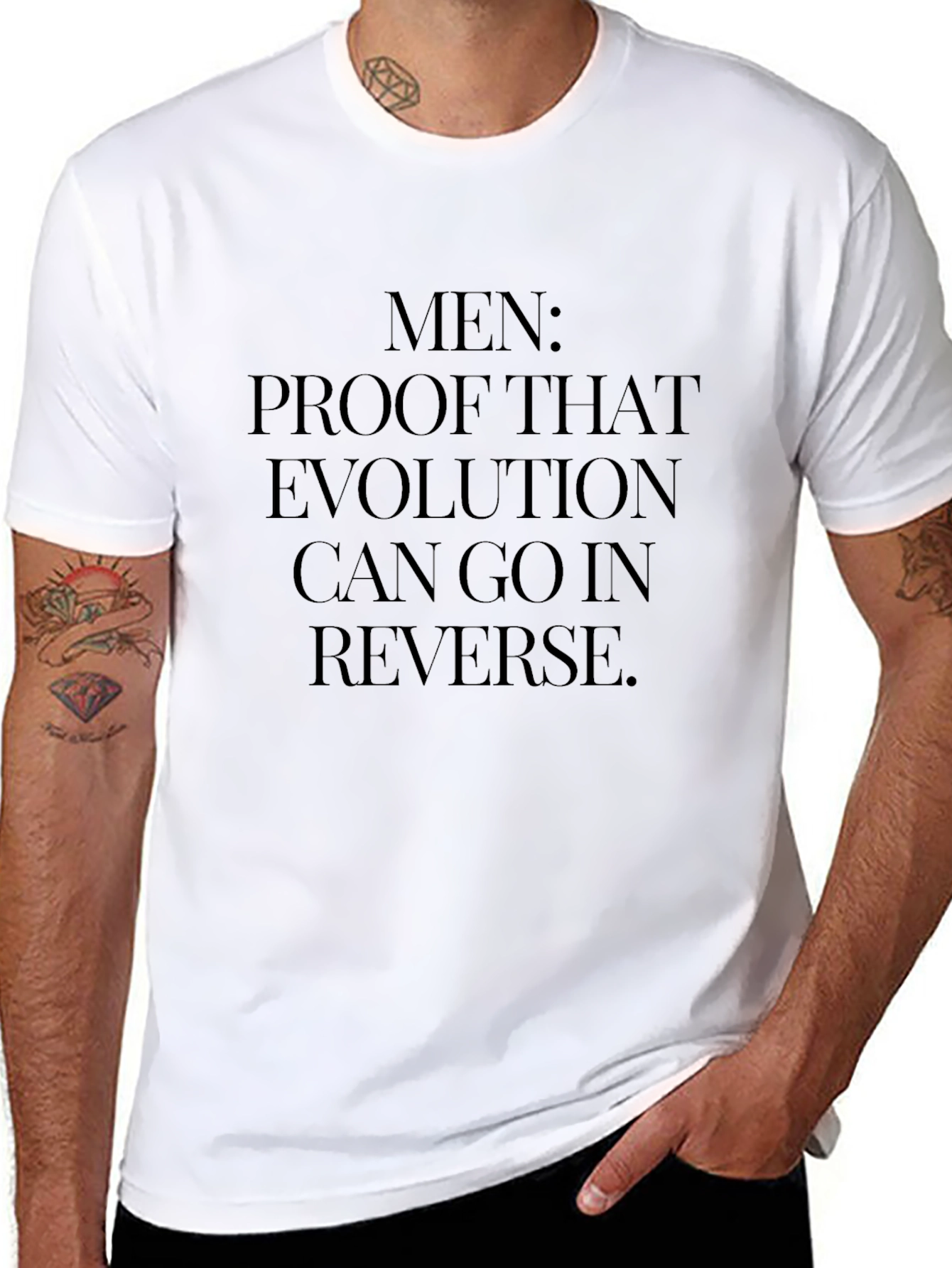 Mens Evolution Reversal Graphic T-Shirt