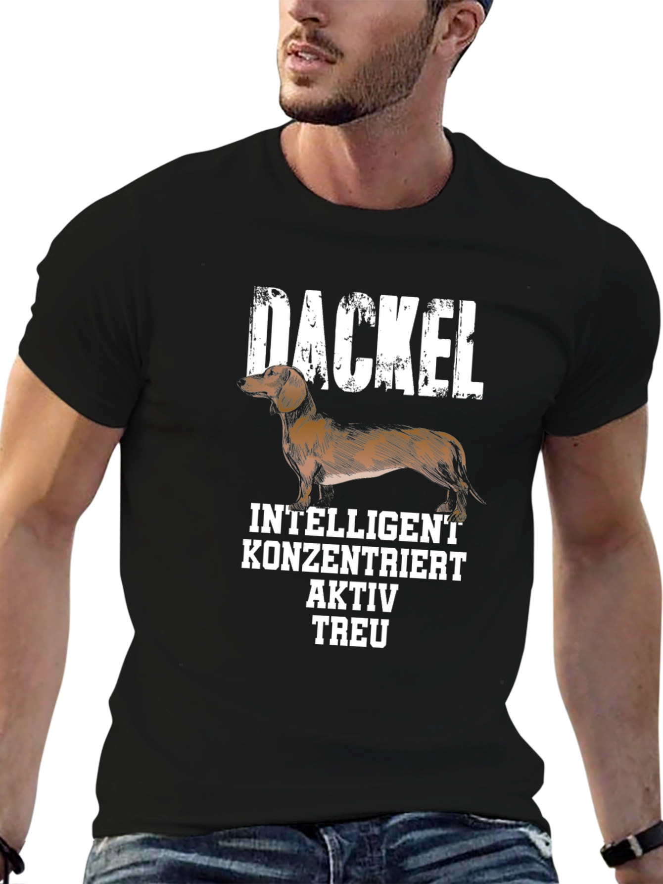 Dackel Dog T-Shirt - Intelligent Loyal Active Design