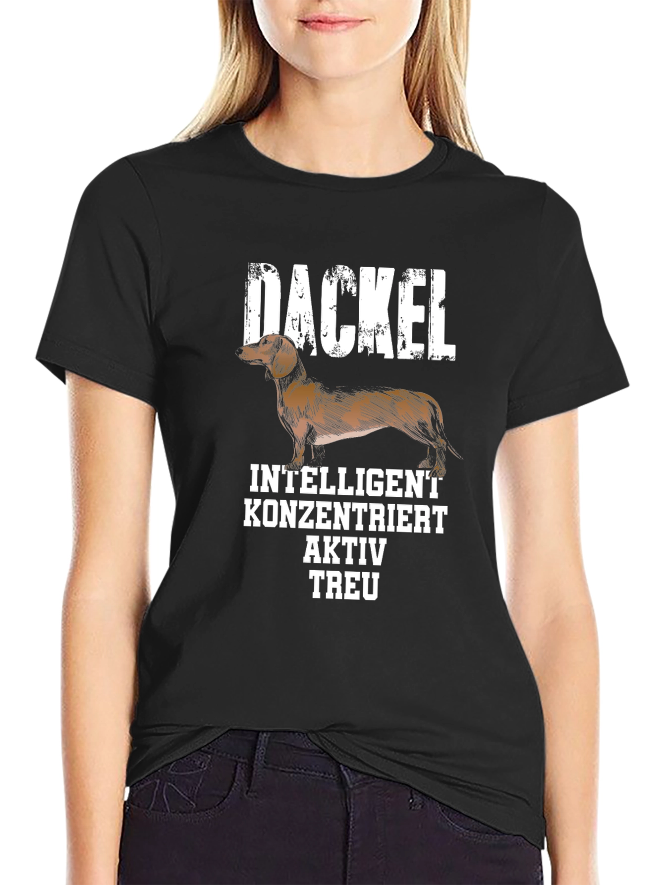 Dackel Dog T-Shirt - Intelligent Loyal Active Design