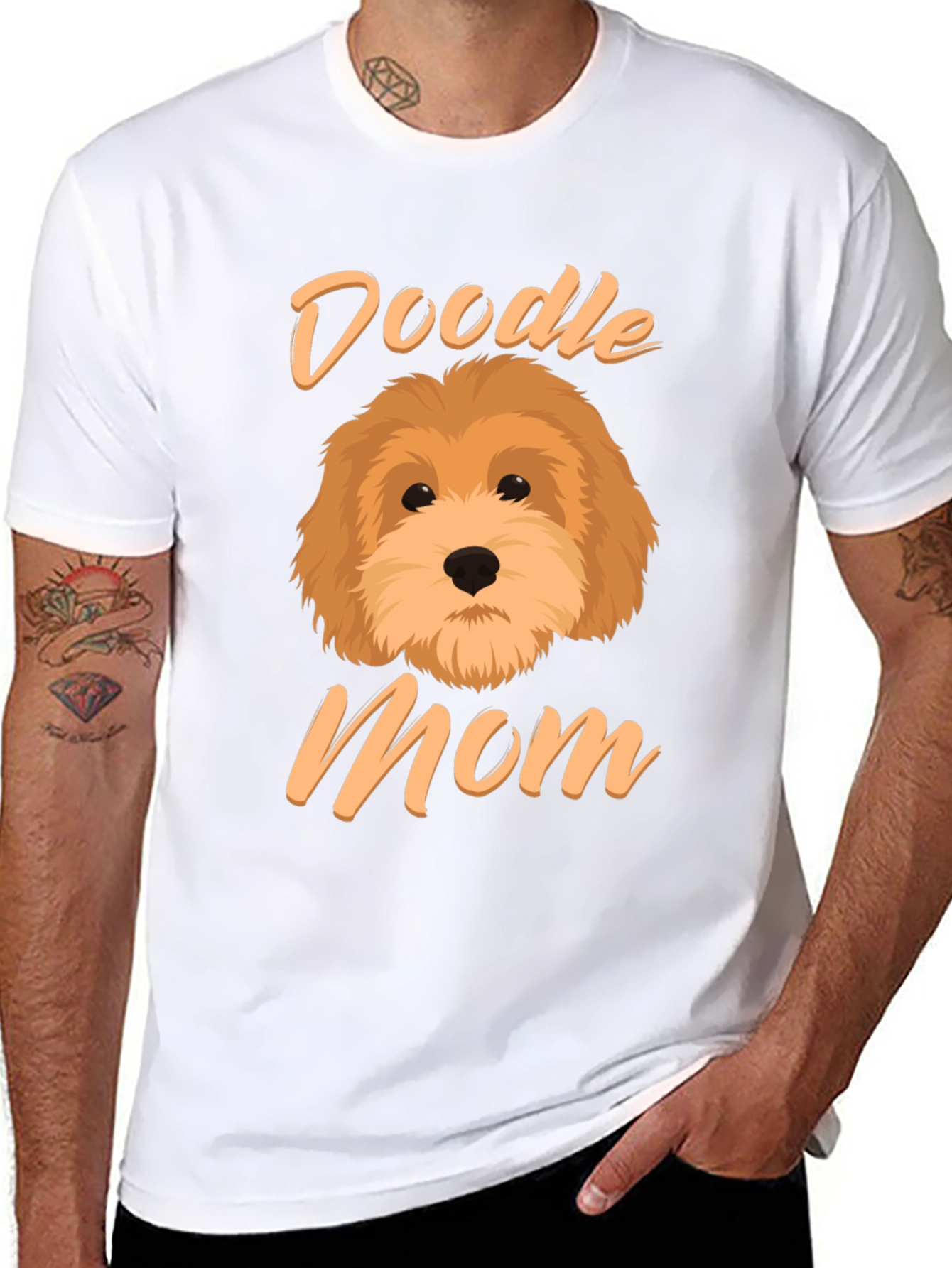Doodle Mom T-Shirt Cute Dog Lover Tee
