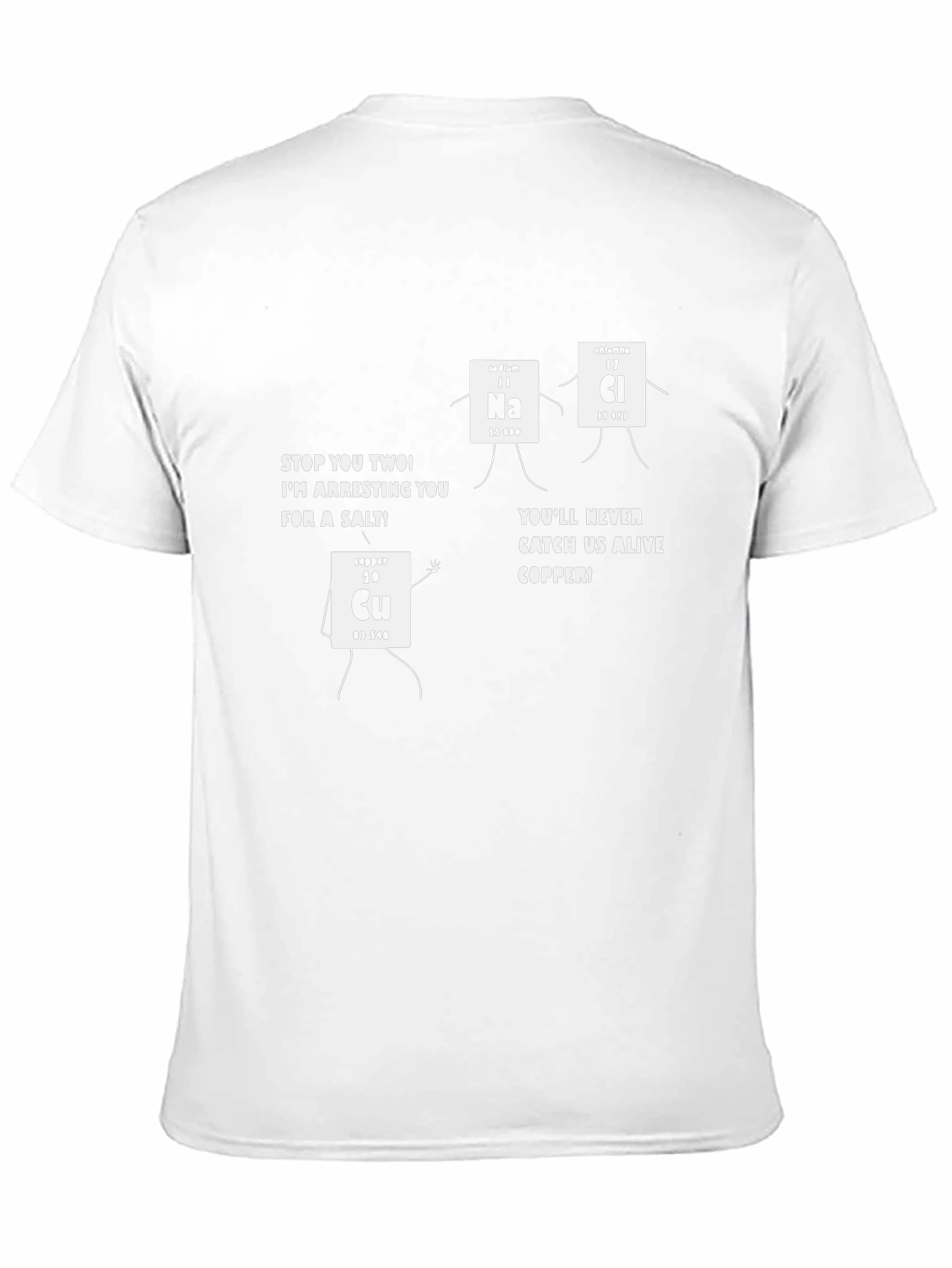 Funny Chemistry T-Shirt - Arresting Salt Design
