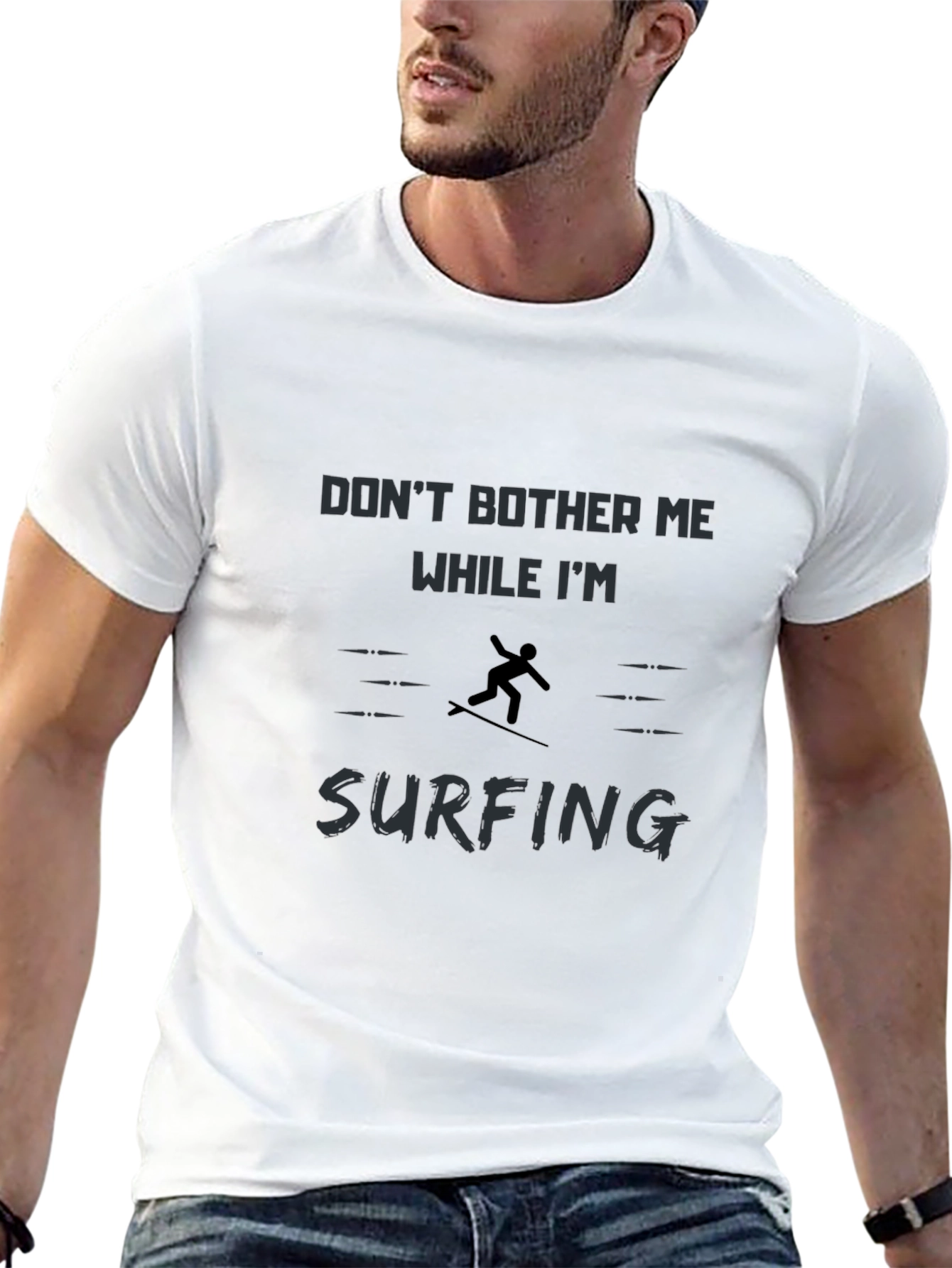 Dont Bother Me Surfing Graphic T-Shirt