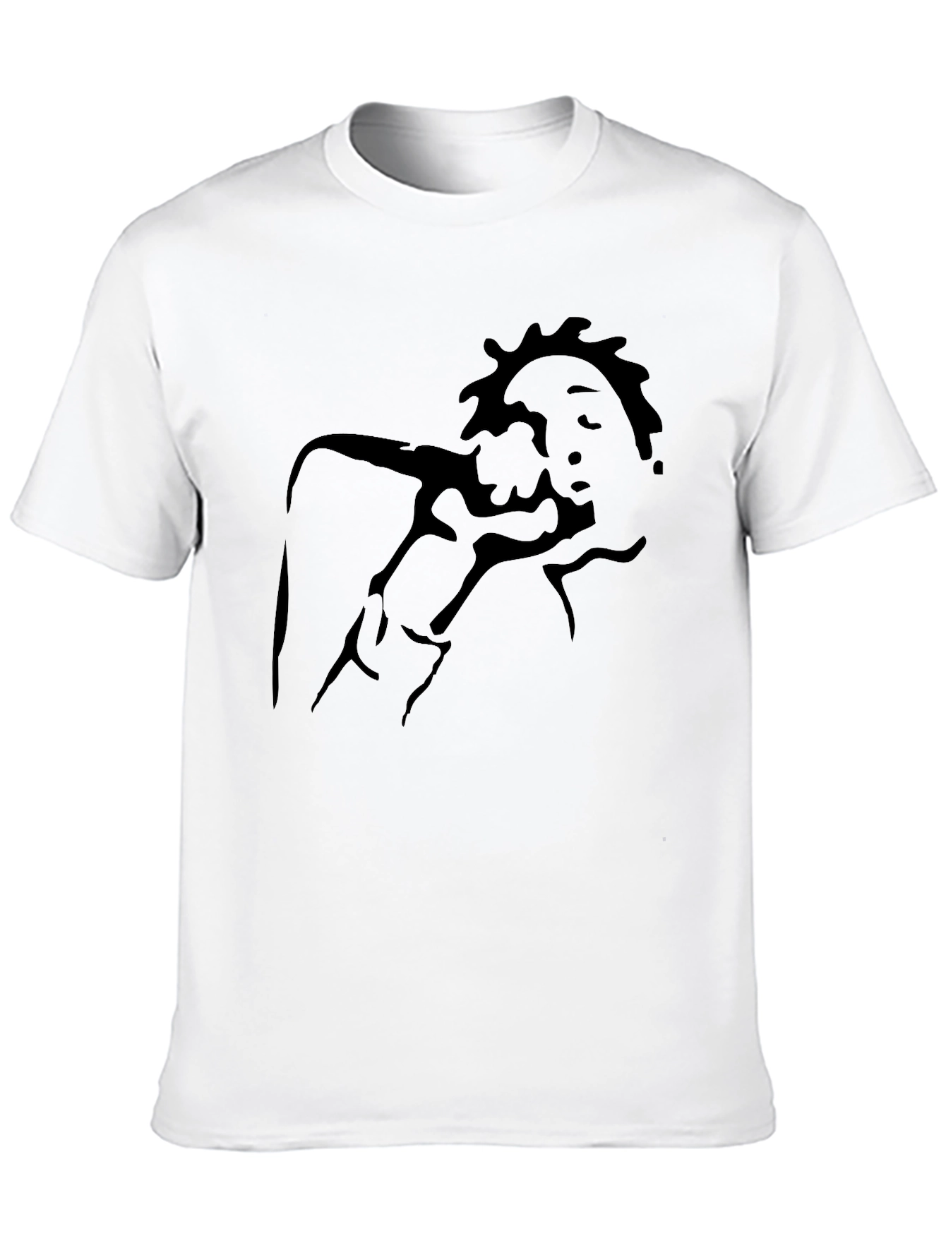 Black Silhouette Singer Graphic Tee