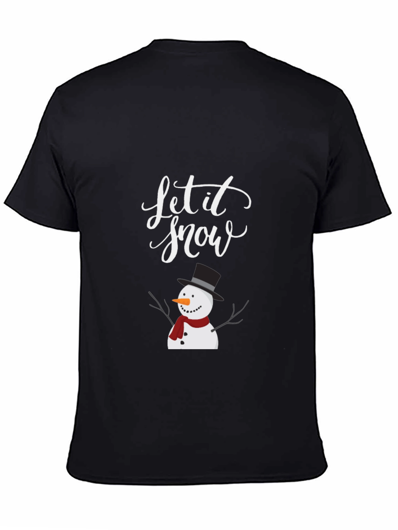 Festive Let it Snow Snowman Graphic Tee