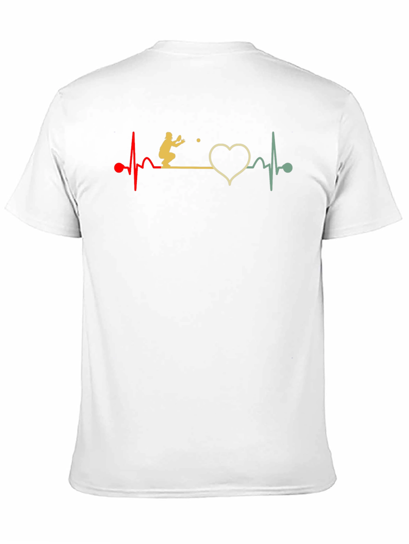 Volleyball Heartbeat Graphic T-Shirt