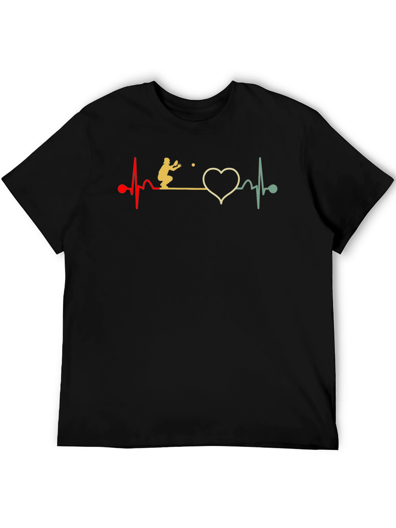 Volleyball Heartbeat Graphic T-Shirt