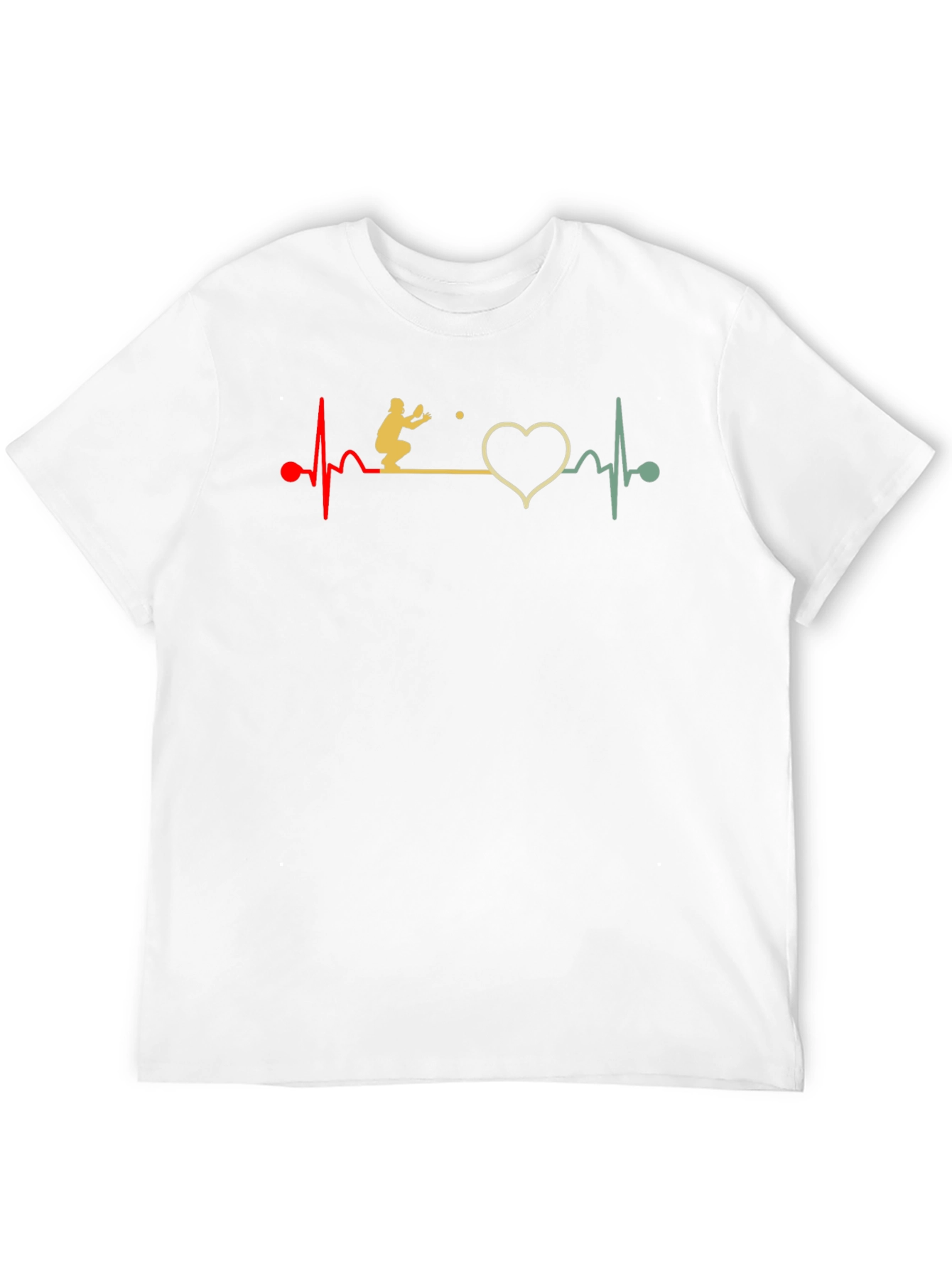 Volleyball Heartbeat Graphic T-Shirt