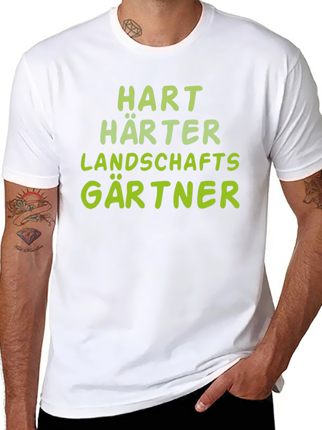 Hart Harter Landschaftsgärtner - Funny Gardener T-Shirt