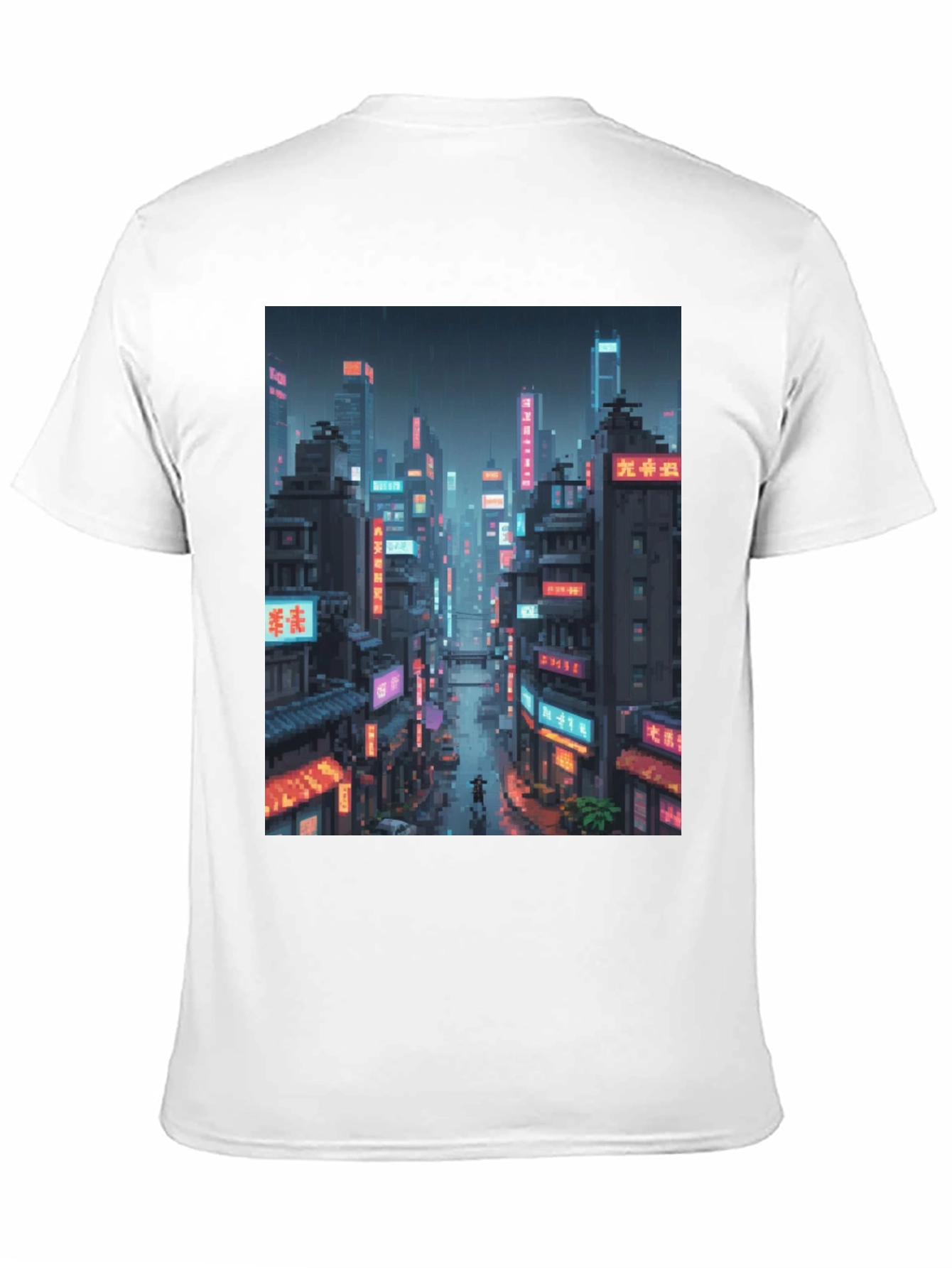 Cyberpunk Cityscape Graphic Tee - Urban Style