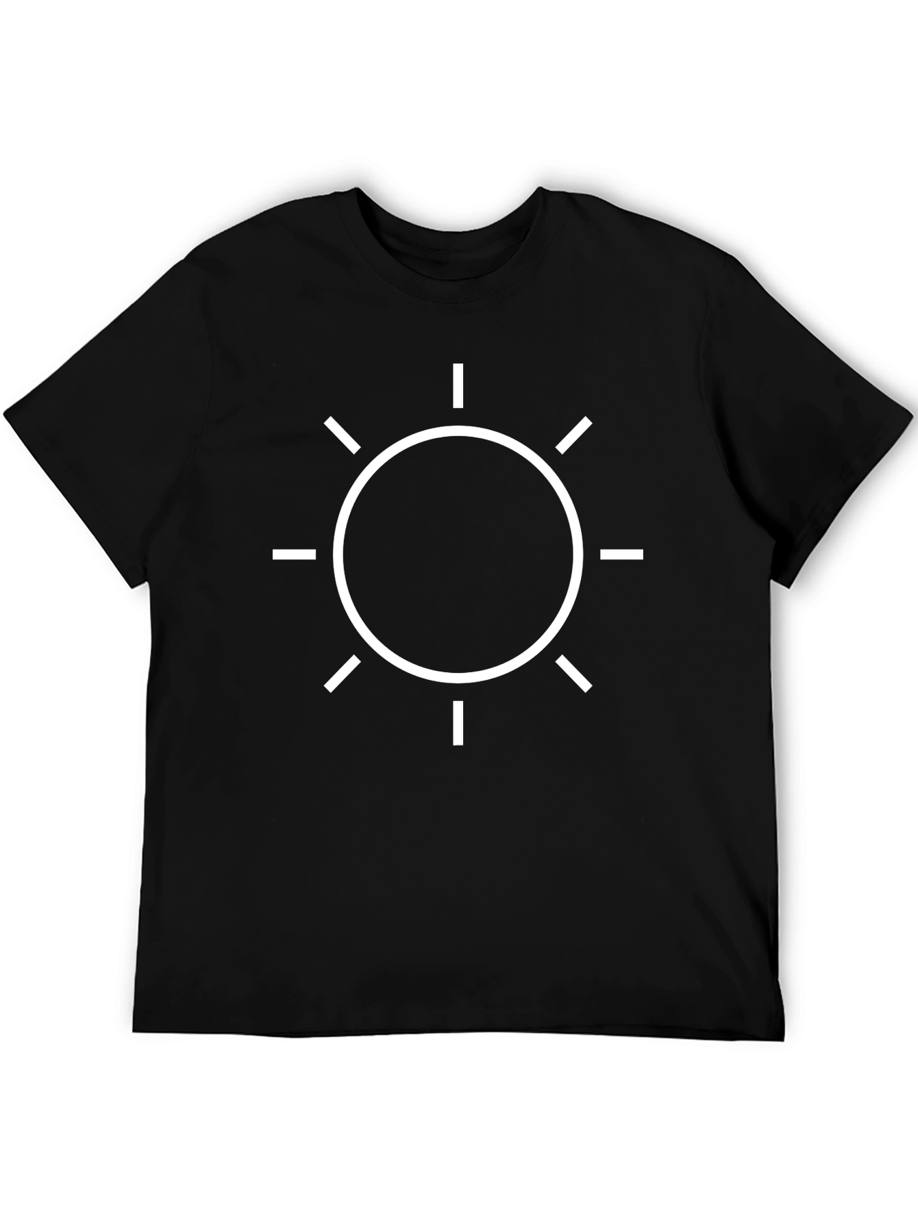 Sun Graphic Black T-Shirt - Summer Style