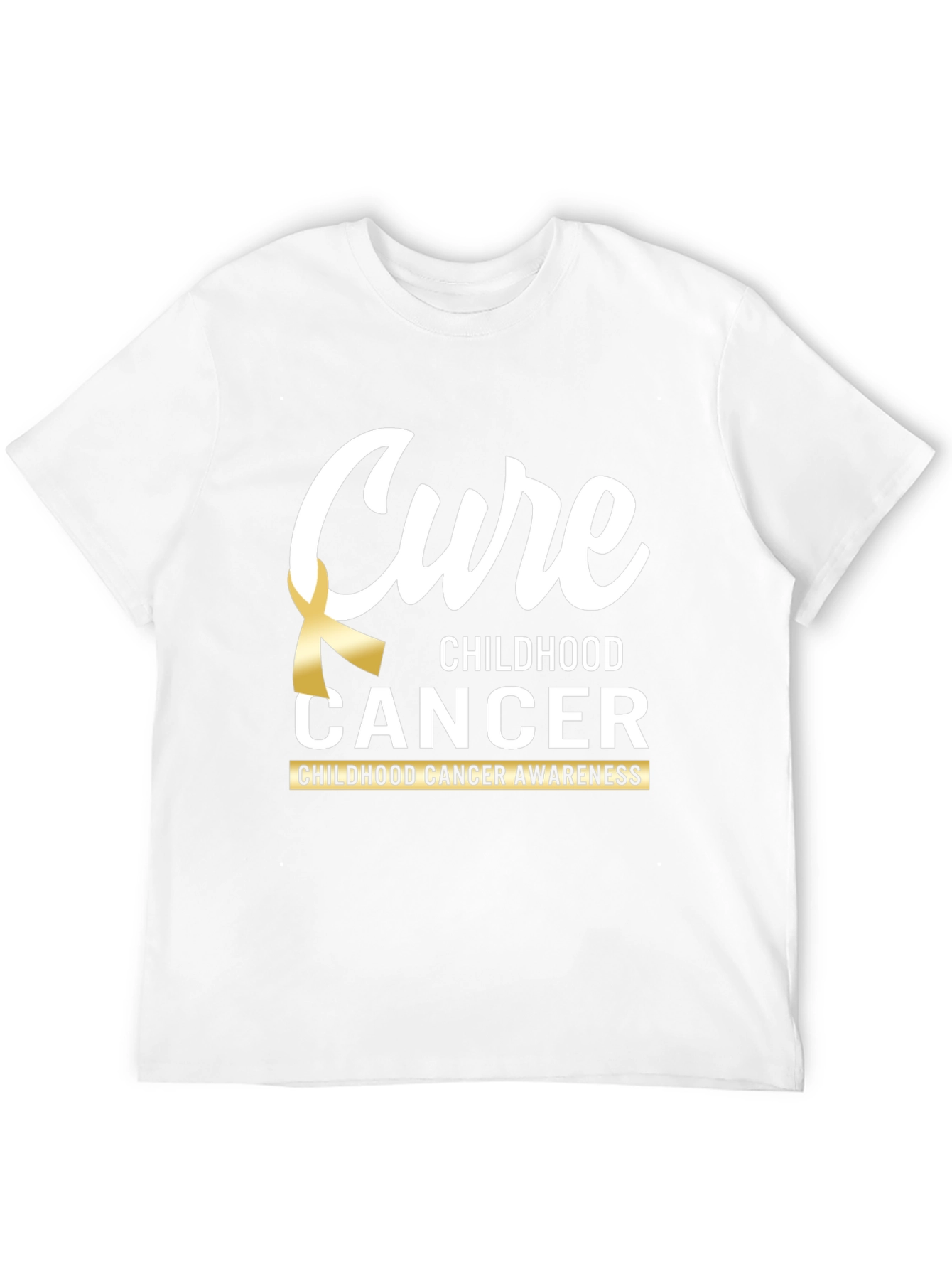 Cure Childhood Cancer Awareness Ribbon T-Shirt