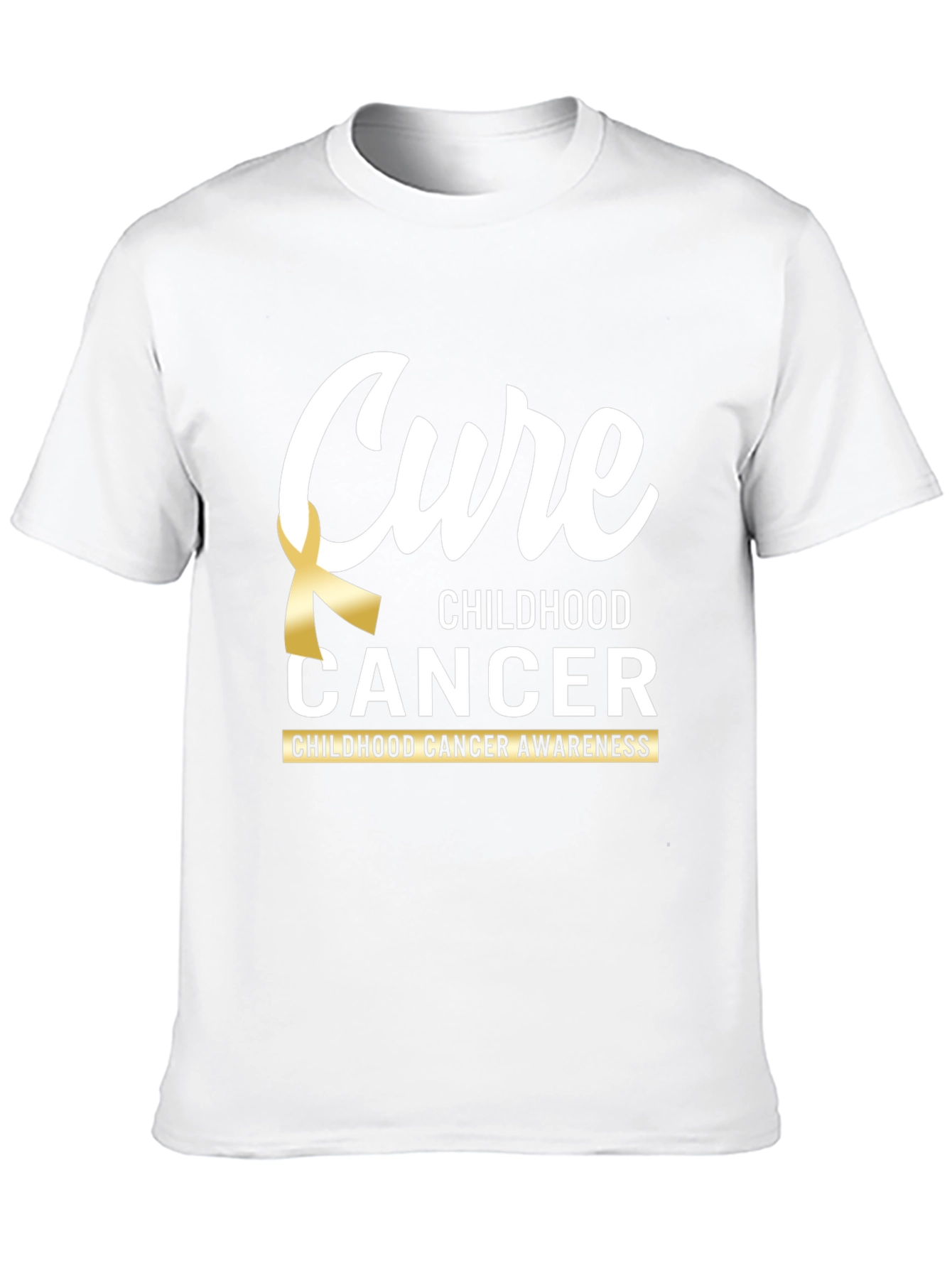 Cure Childhood Cancer Awareness Ribbon T-Shirt