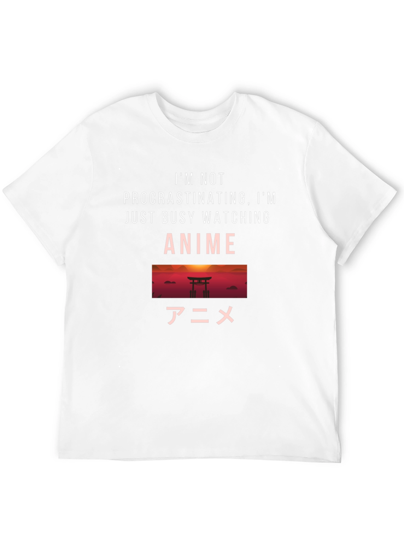 Anime Watching Black T-Shirt