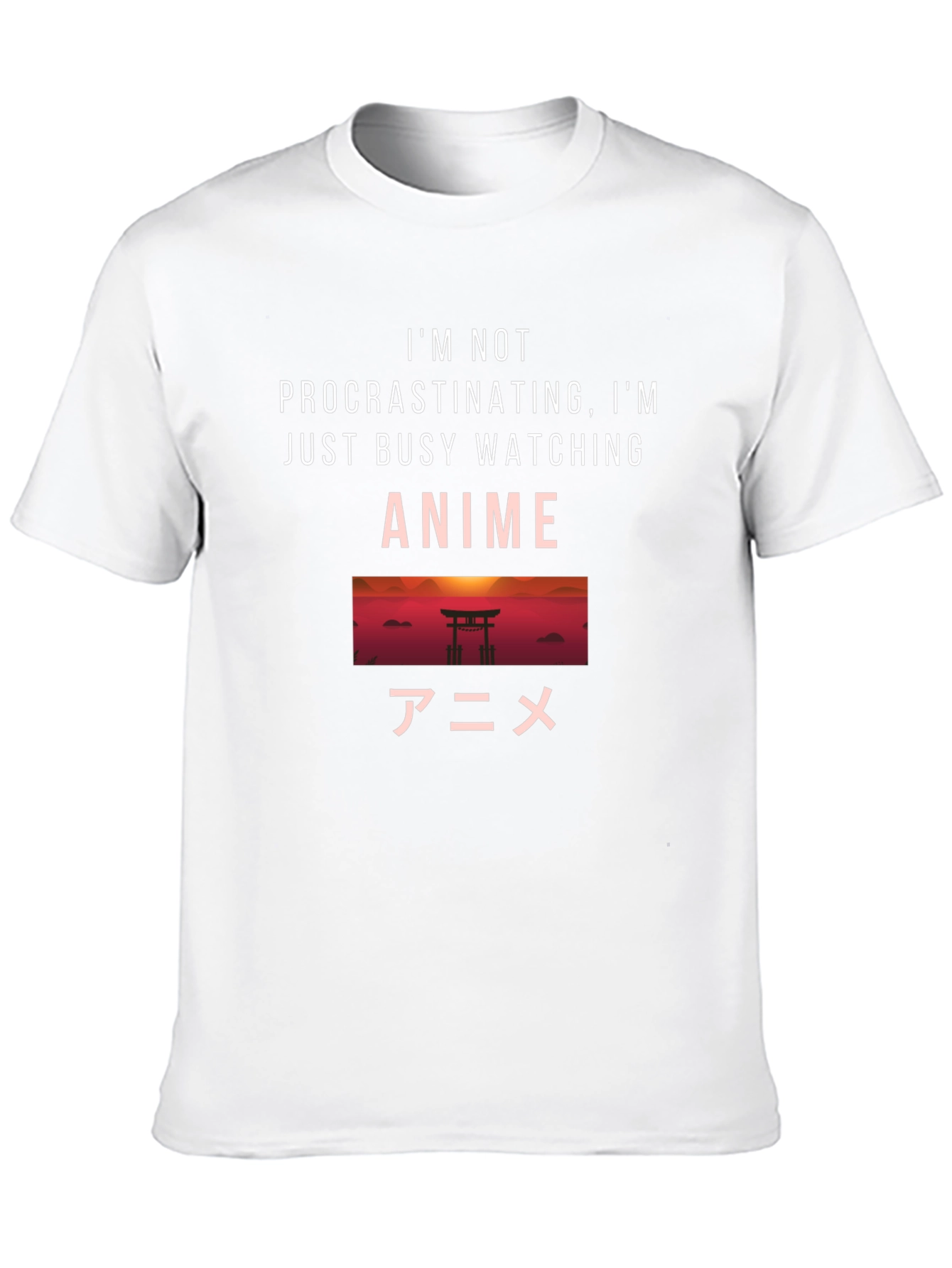 Anime Watching Black T-Shirt