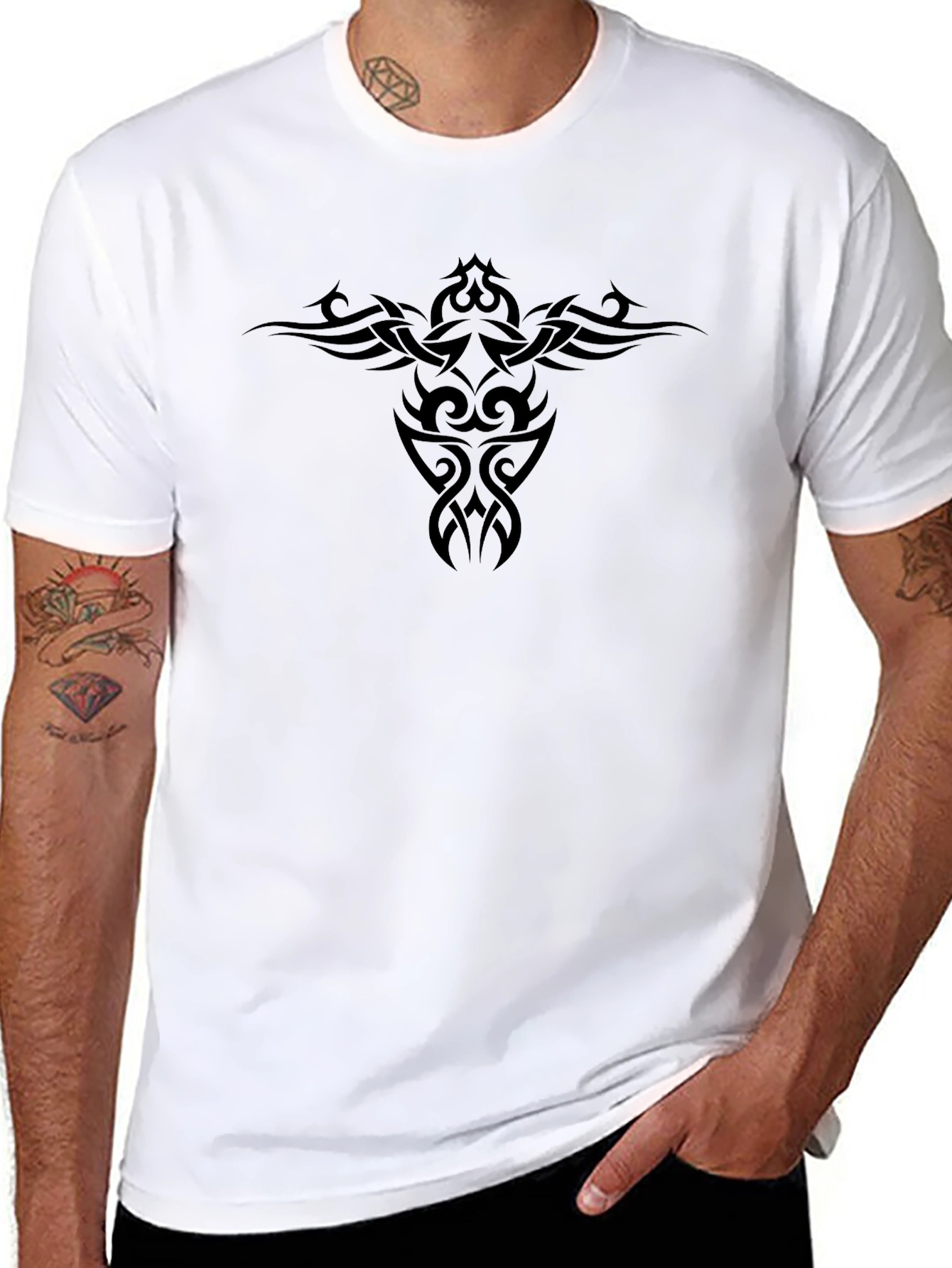 Tribal Tattoo Black T-Shirt