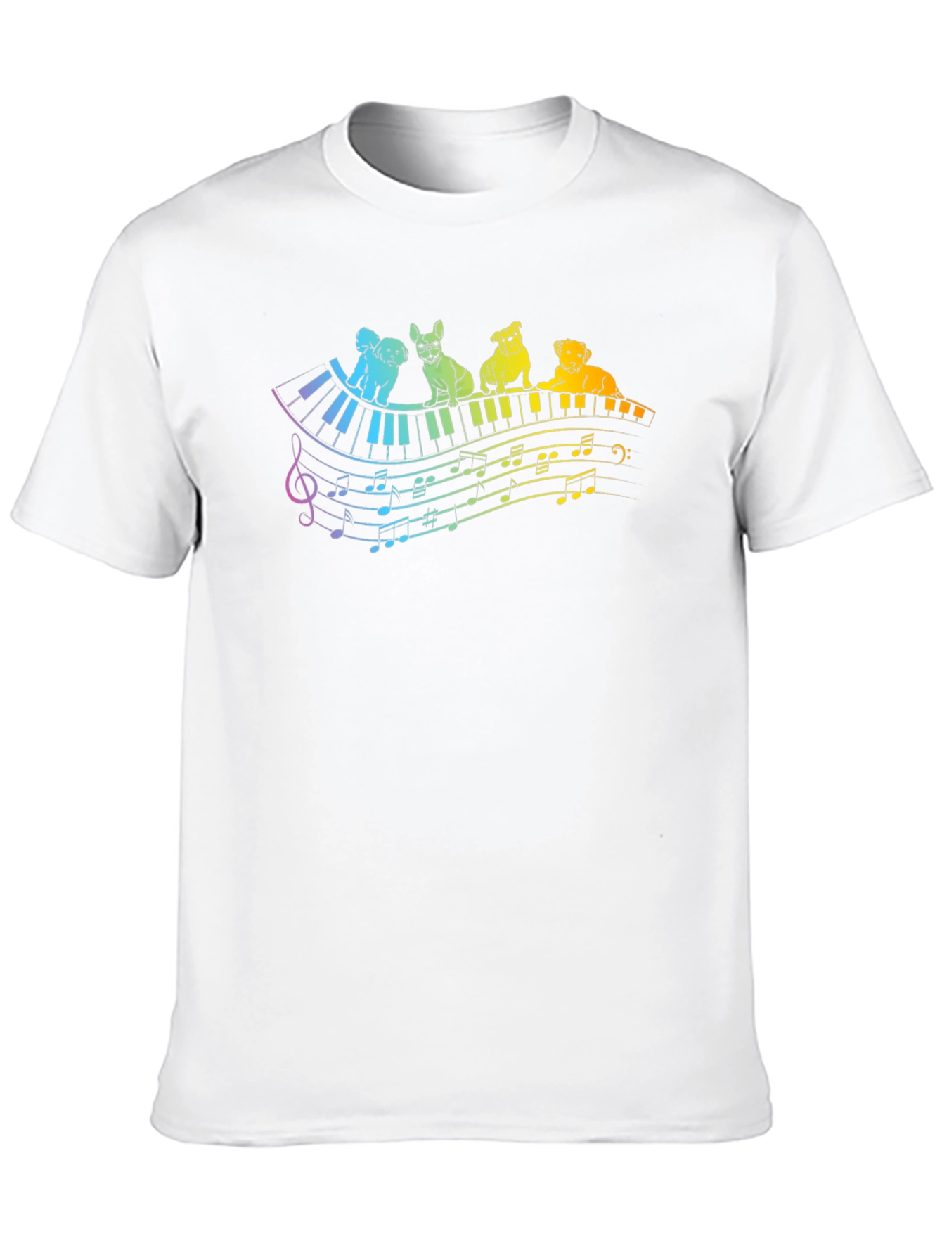 Musical Dogs T-Shirt - Black