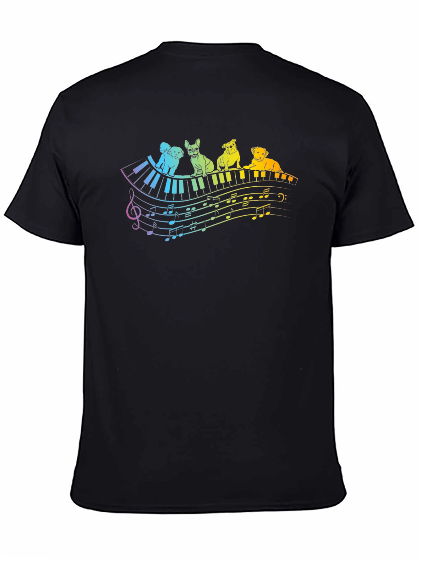 Musical Dogs T-Shirt - Black