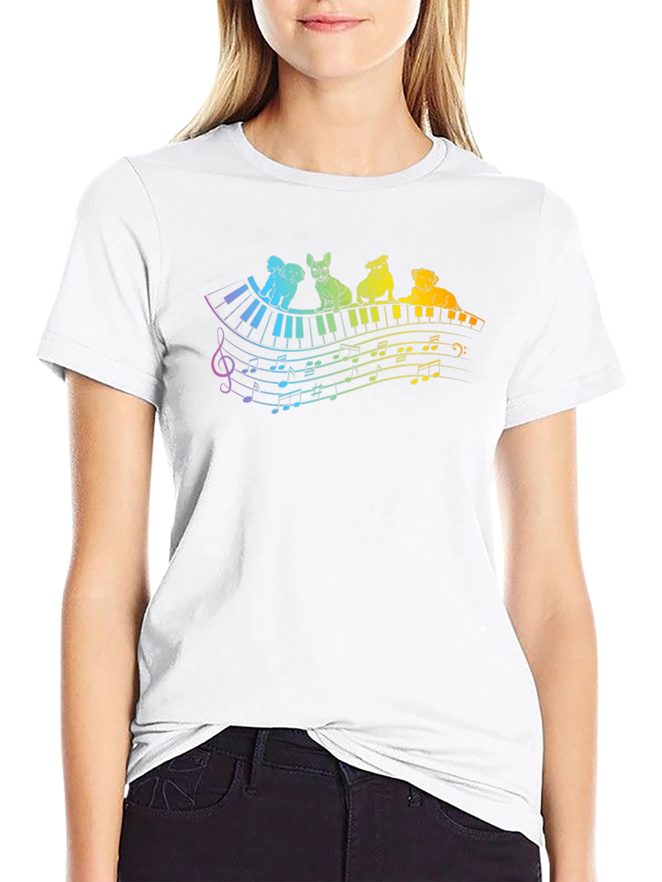 Musical Dogs T-Shirt - Black