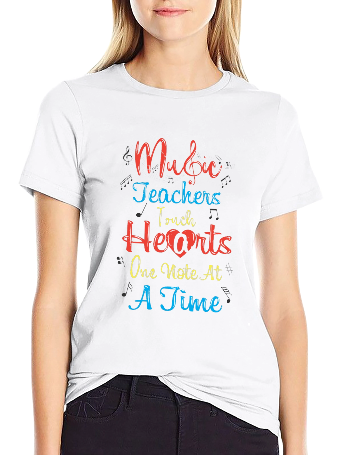 Music Teacher Heart T-Shirt