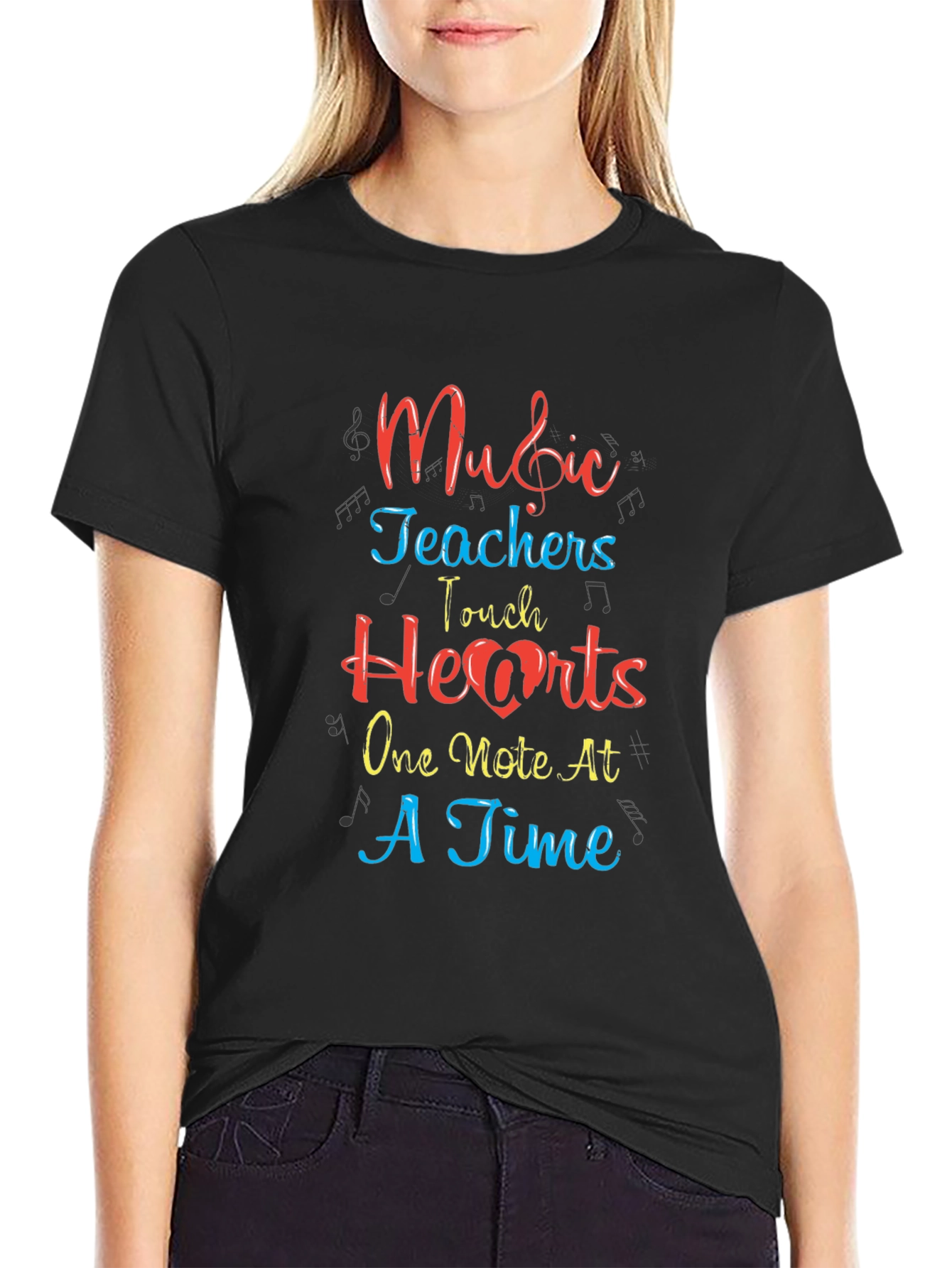Music Teacher Heart T-Shirt