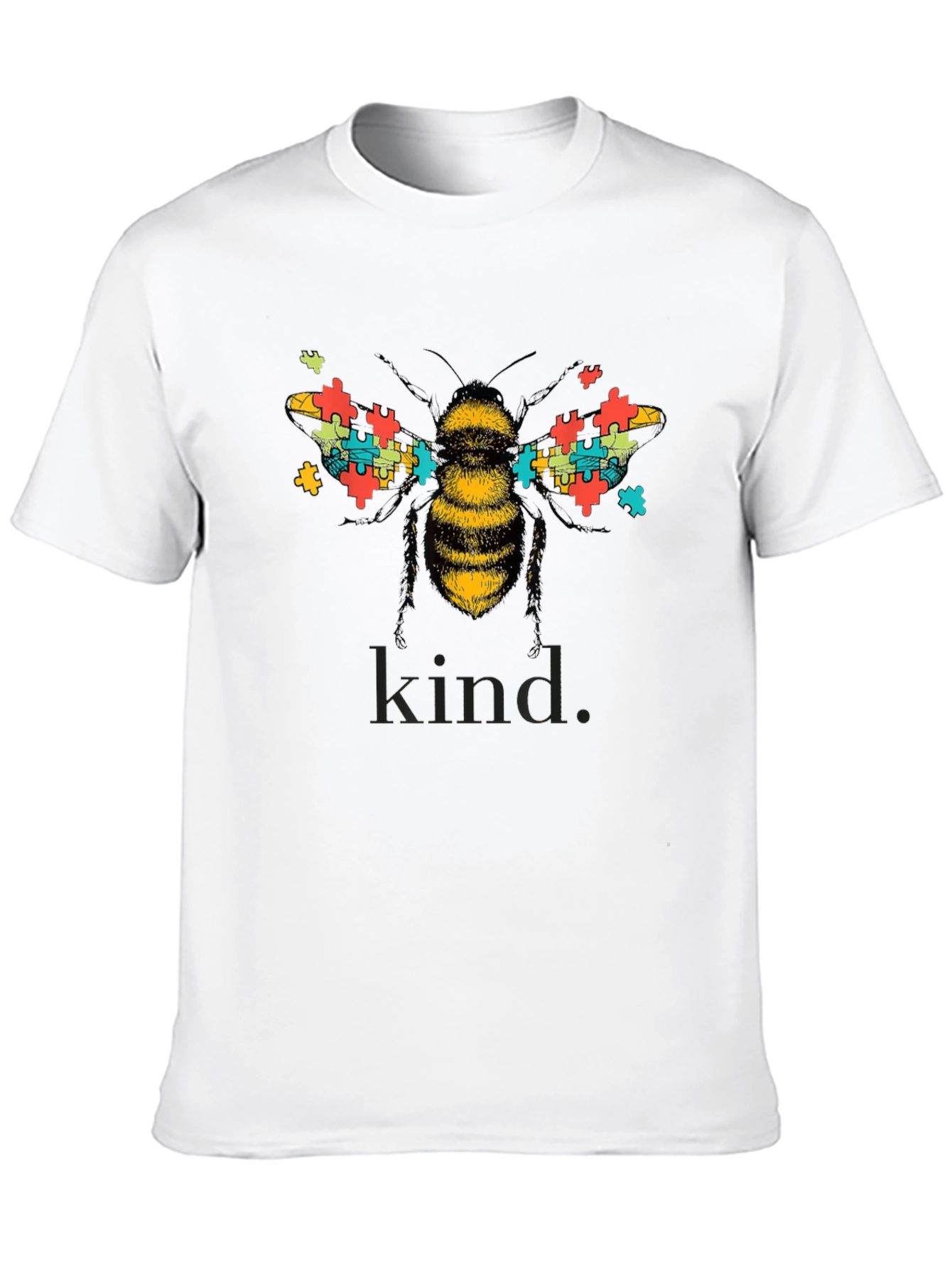 Bee Kind Autism Awareness Graphic T-Shirt