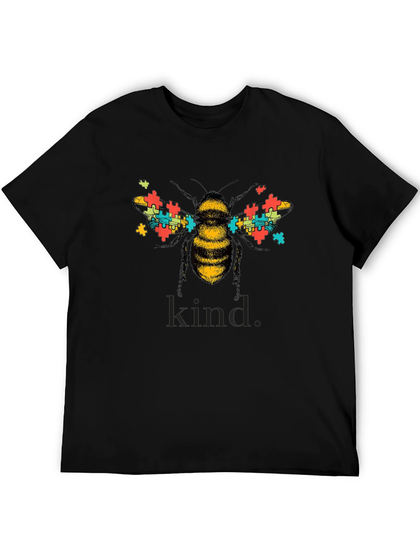 Bee Kind Autism Awareness Graphic T-Shirt