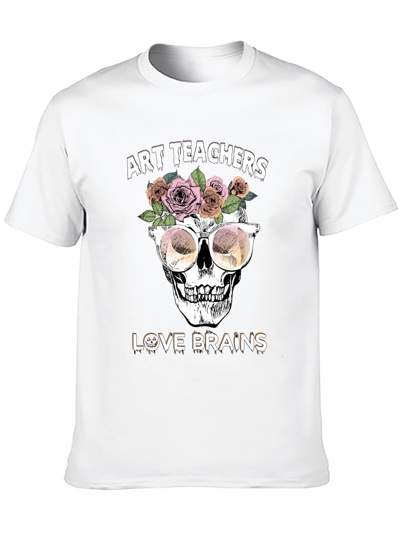 Art Teacher Brains Graphic Tee - Spooky Season Style