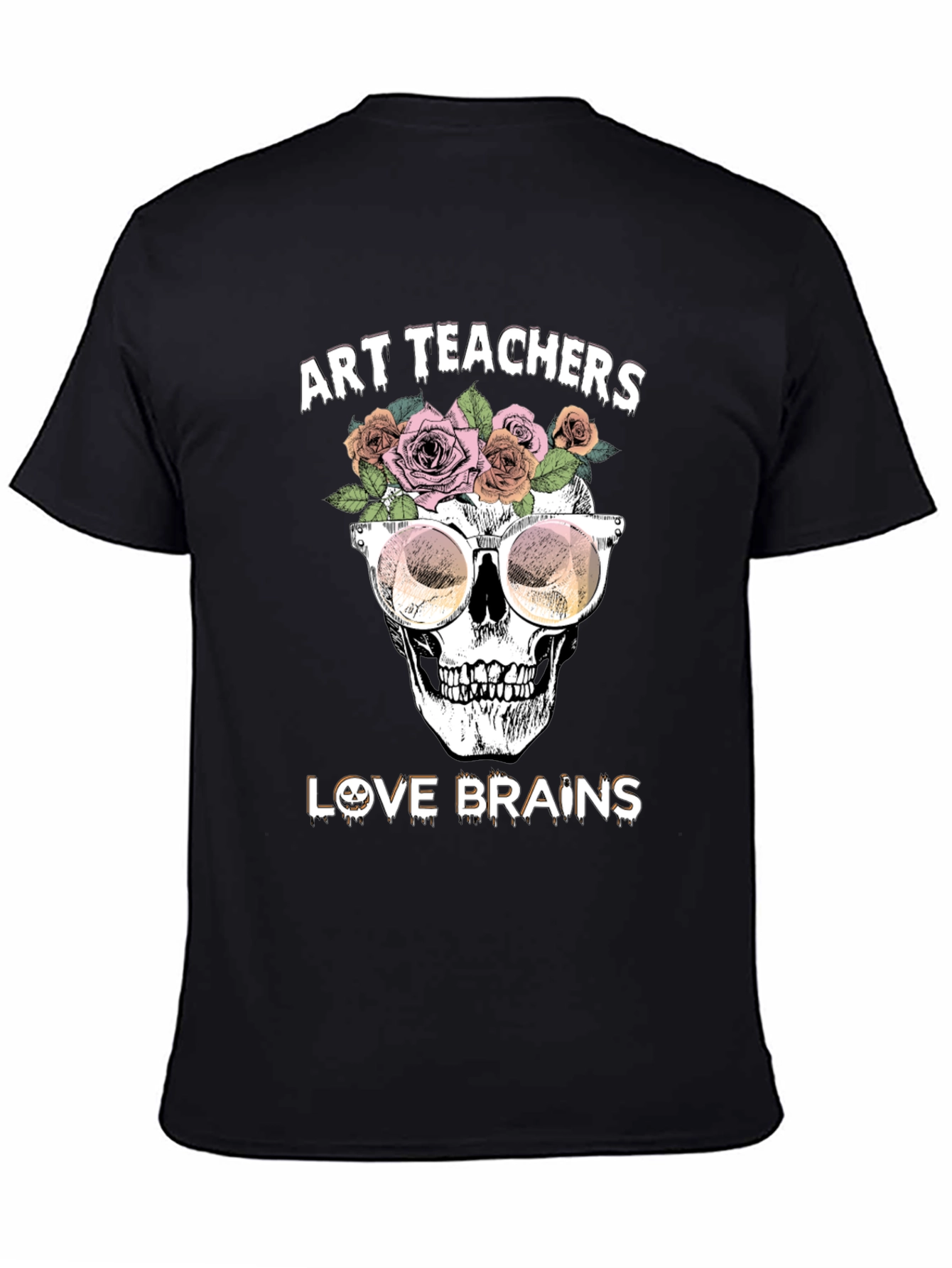Art Teacher Brains Graphic Tee - Spooky Season Style