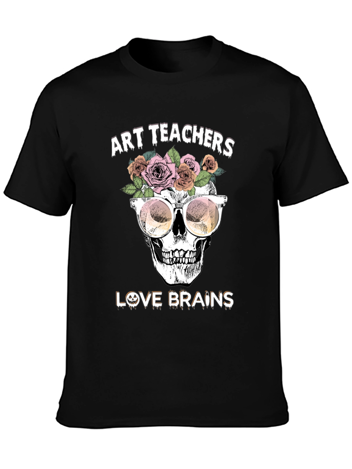 Art Teacher Brains Graphic Tee - Spooky Season Style