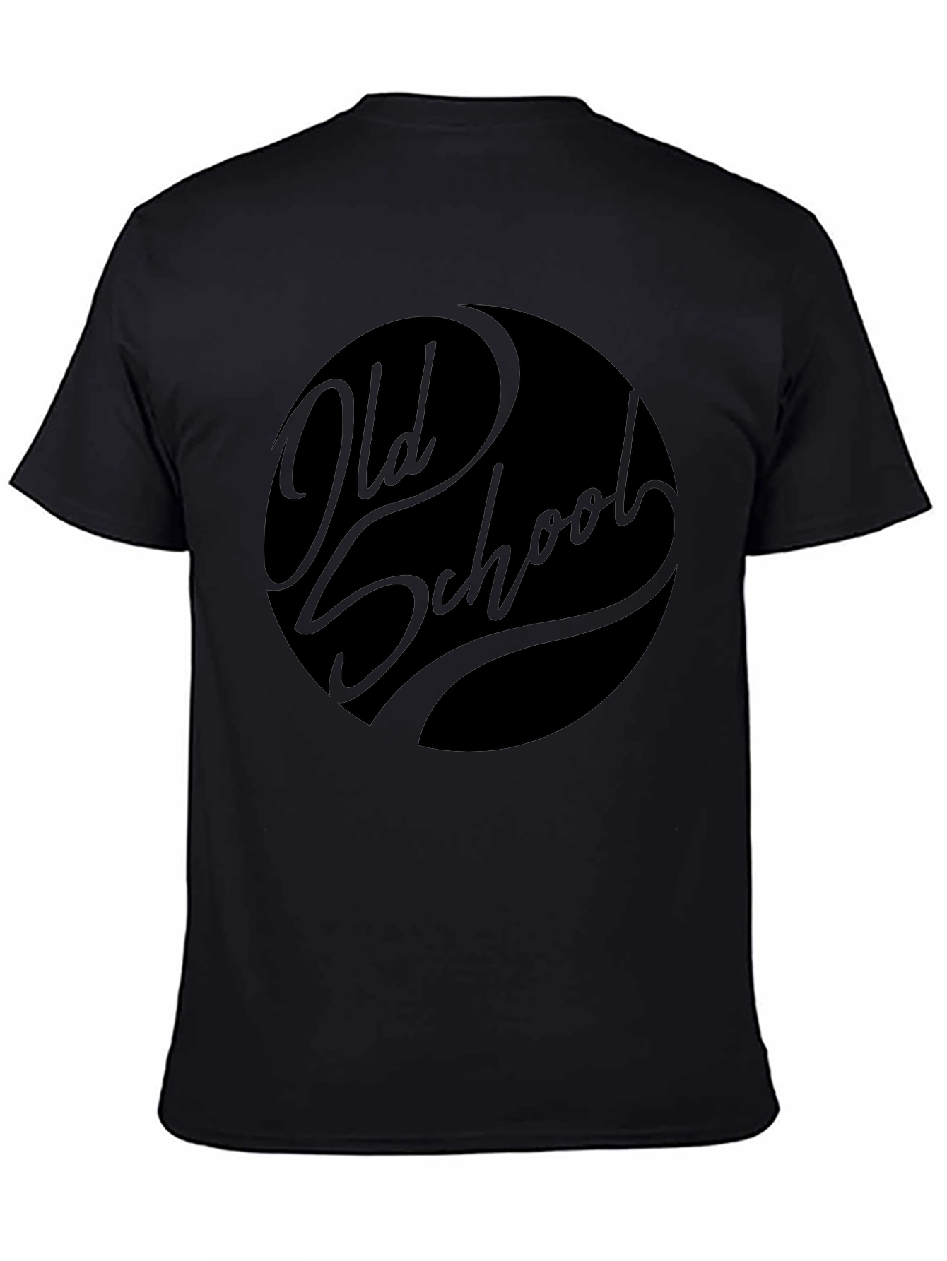 Old School Graphic Tee - Stylish Black T-Shirt