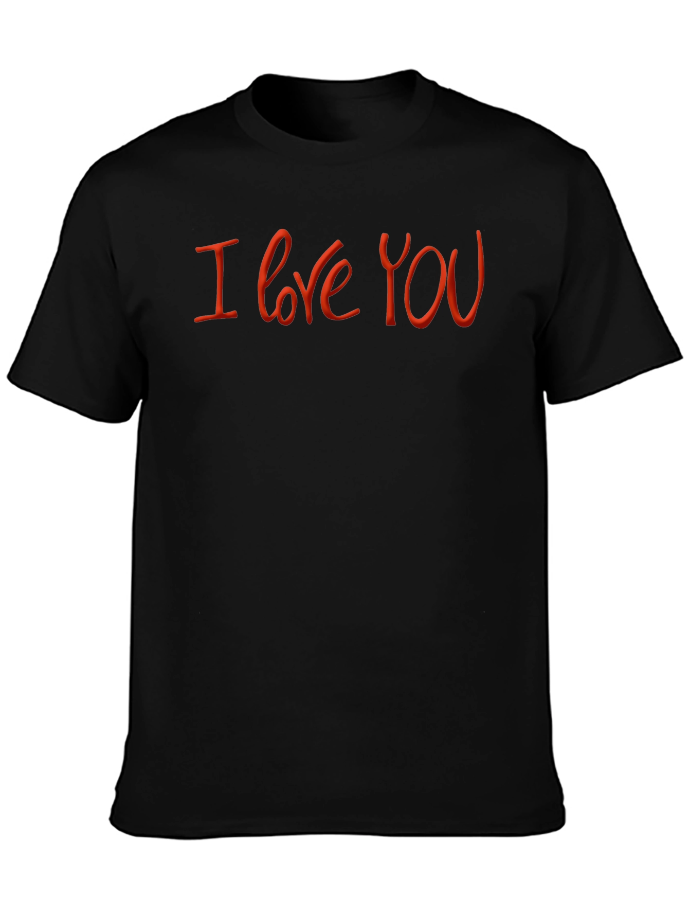 I Love You Black Graphic Tee