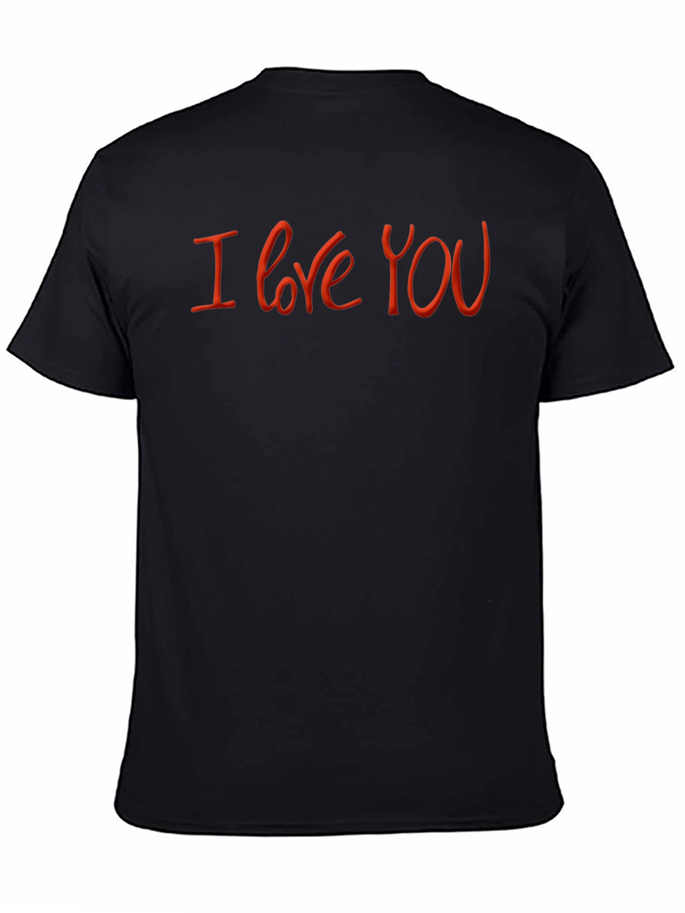 I Love You Black Graphic Tee