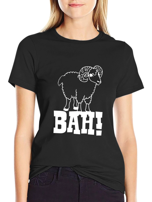 BAH! Sheep Graphic T-Shirt - Black Cotton Tee