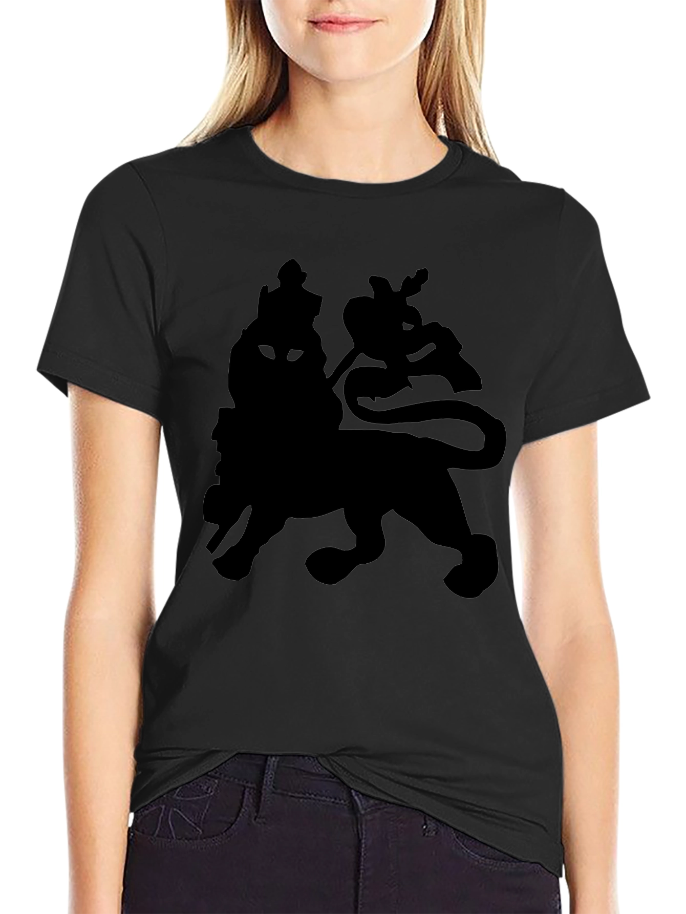 Lion of Judah Graphic Tee - Black T-Shirt