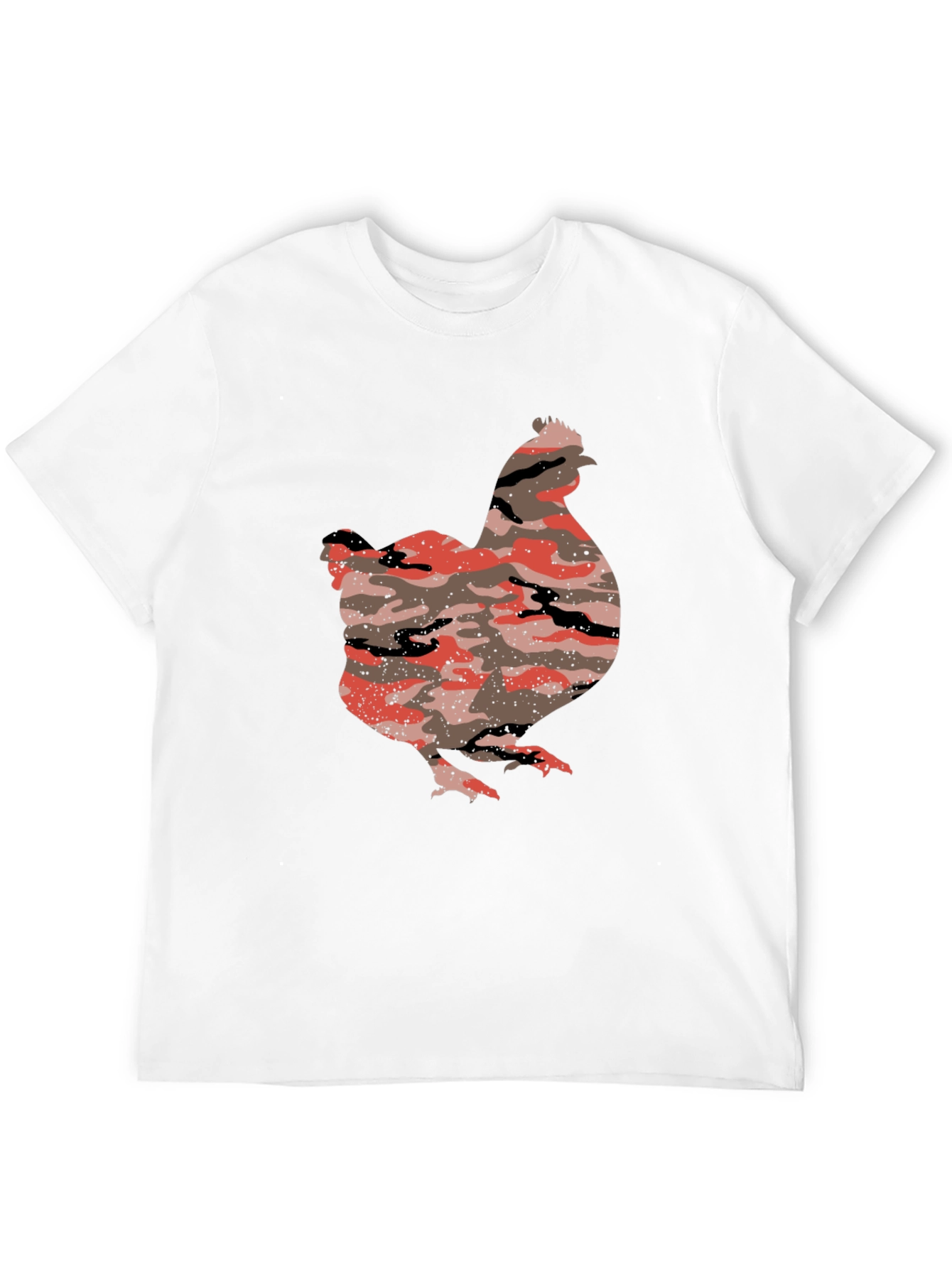 Camo Chicken Black T-Shirt