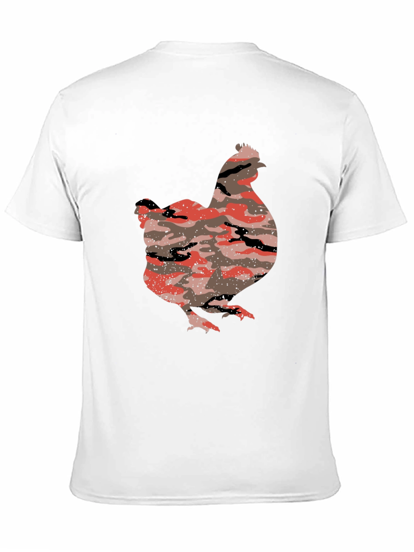 Camo Chicken Black T-Shirt