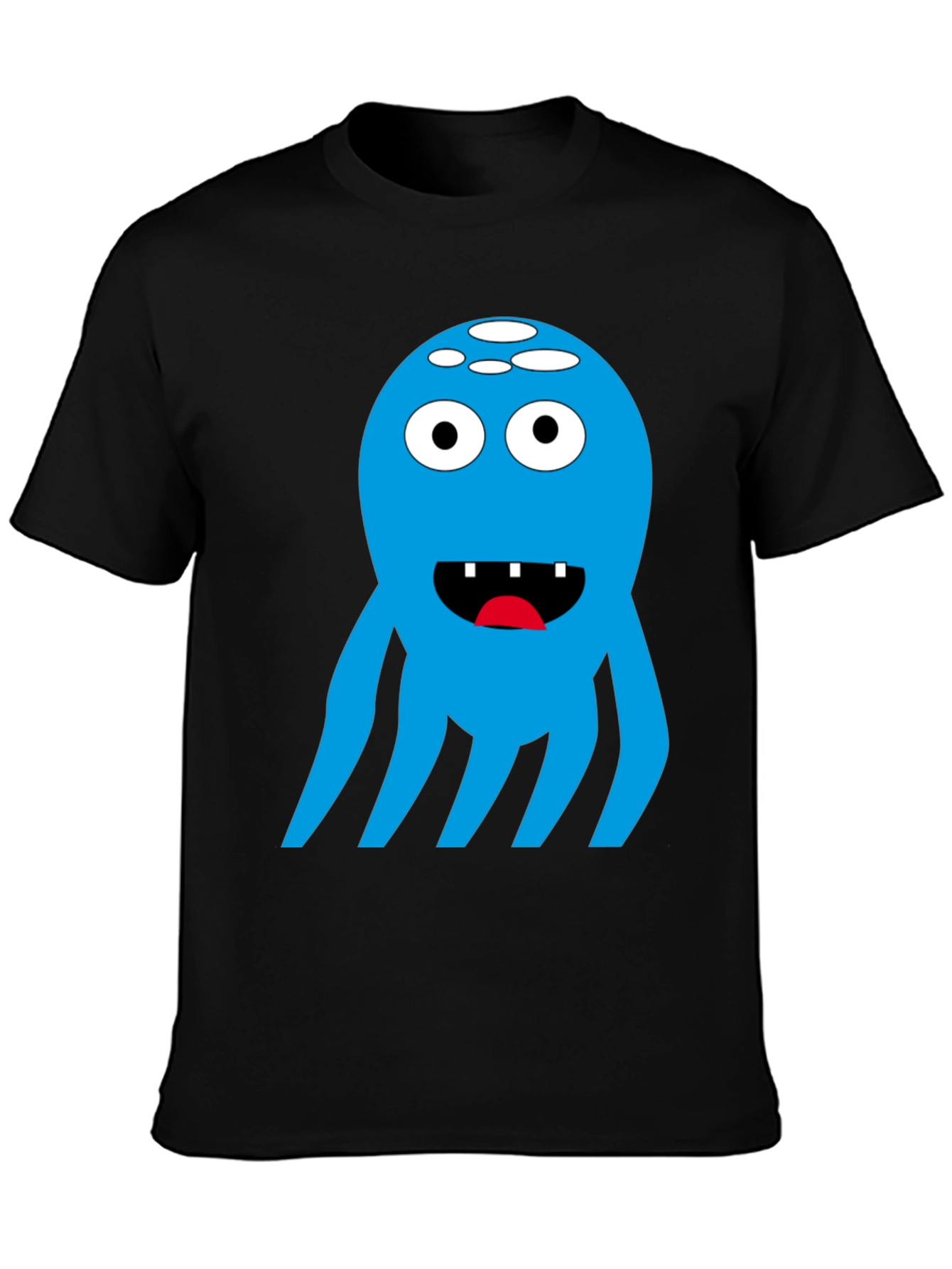 Blue Monster Graphic T-Shirt