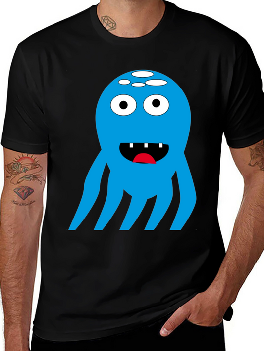Blue Monster Graphic T-Shirt