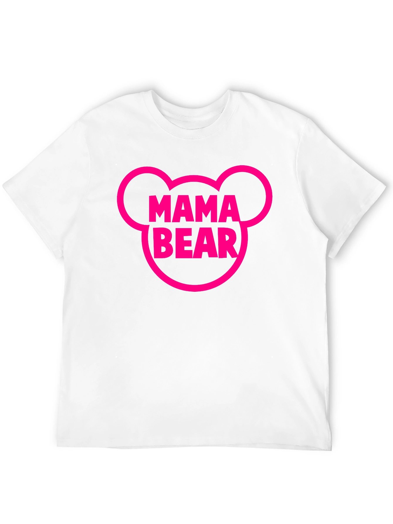 Mama Bear Graphic Tee - Black Cotton T-Shirt