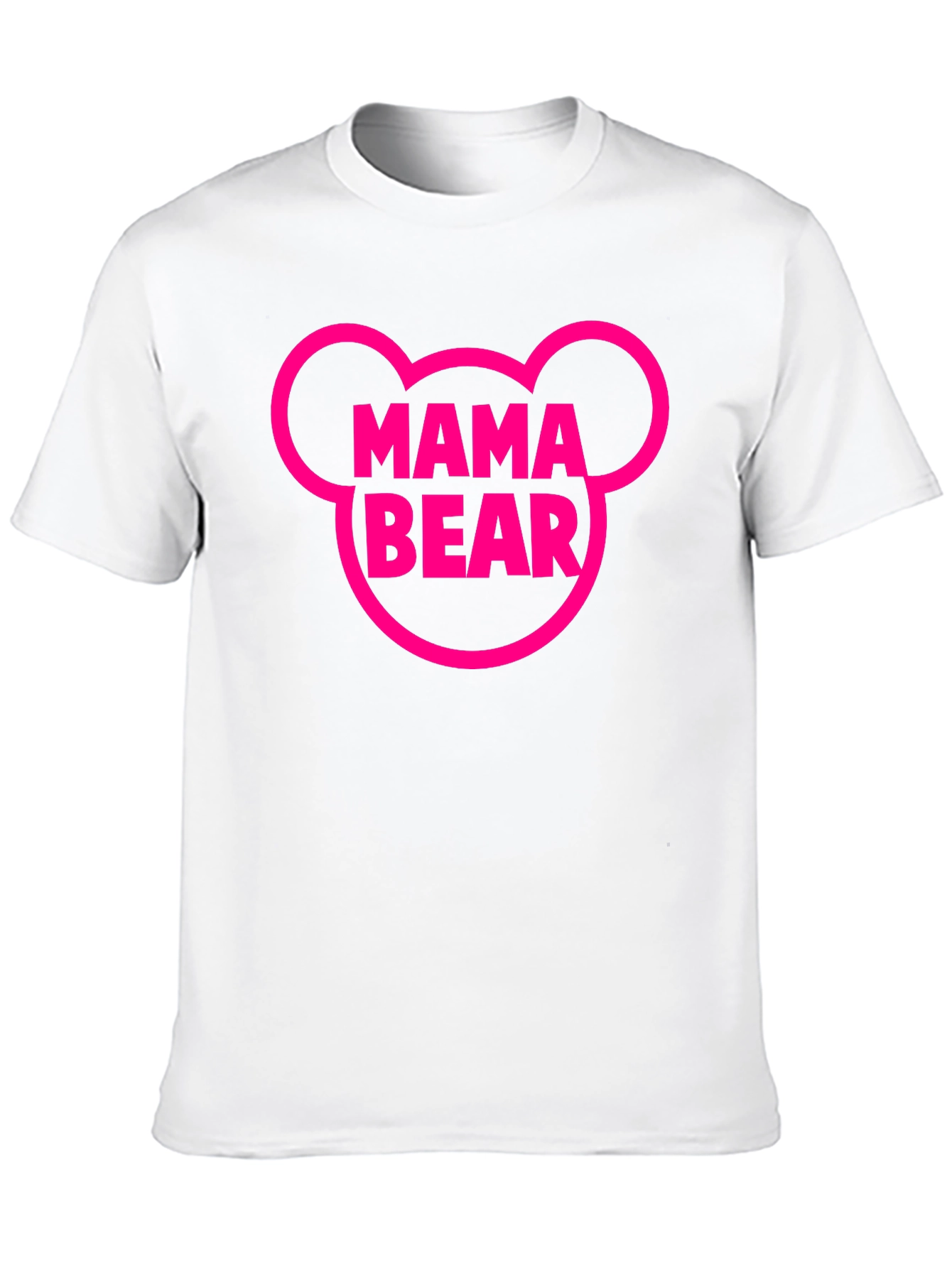 Mama Bear Graphic Tee - Black Cotton T-Shirt