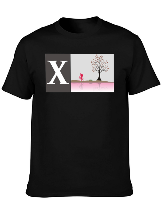 X Biking Scene Graphic Tee